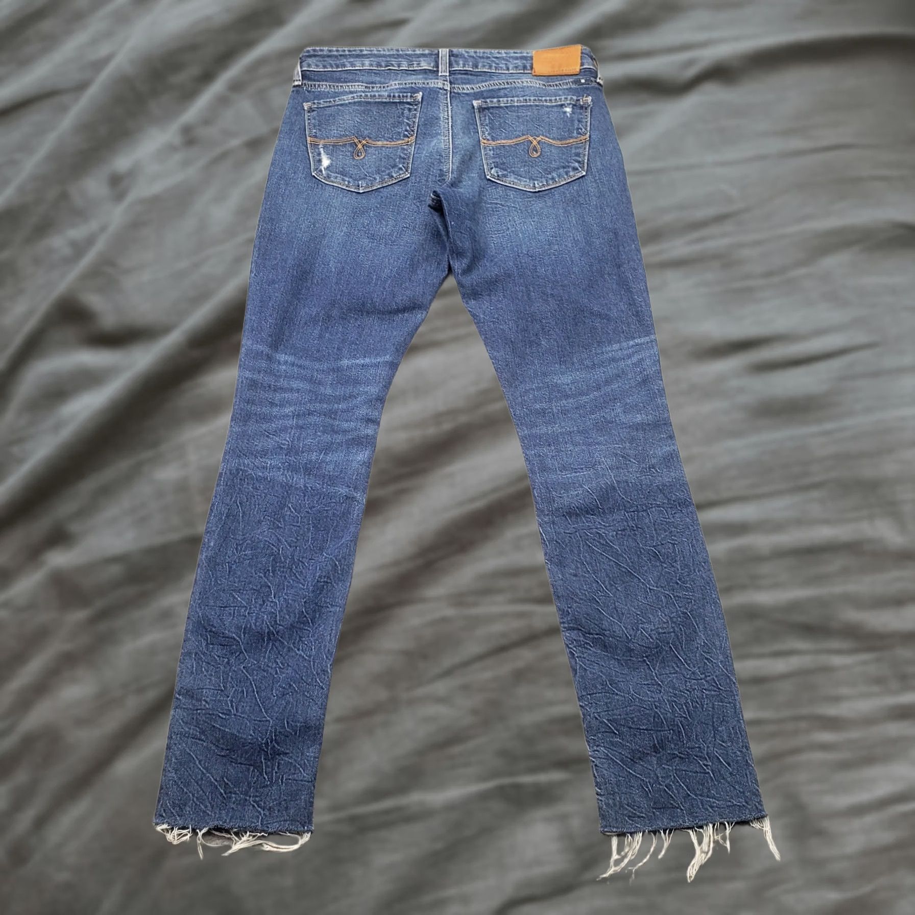 Lucky Brand Lucky Brand Lolita Skinny Jeans Womens Size 2 Blue Denim ORTA Premium Distressed, Jeans, Womens, 2, Blue, Medium Wash, 5-Pocket, Regular Fit Size 26" / US 2 / IT 38 - 1 Thumbnail