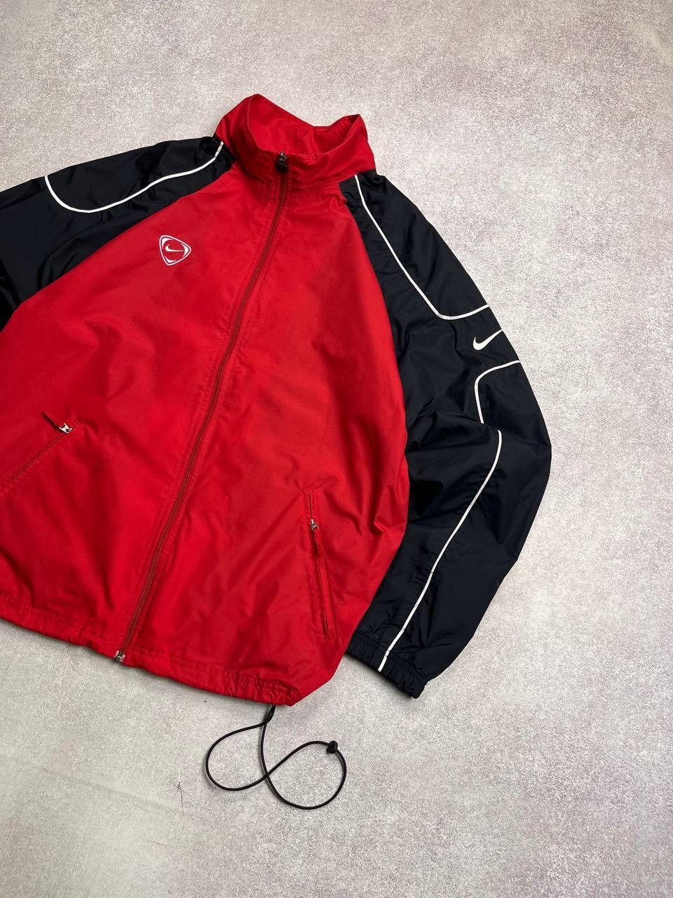 Nike × Vintage Vintage Nike Swoosh Boxy Nylon Olympic Jacket Y2K L Size US L / EU 52-54 / 3 - 2 Thumbnail