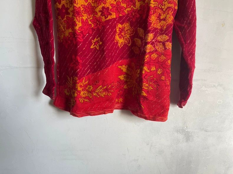 Kenzo KENZO Wool and maple leaf plant print long sleeve sweater Size M / US 6-8 / IT 42-44 - 3 Thumbnail