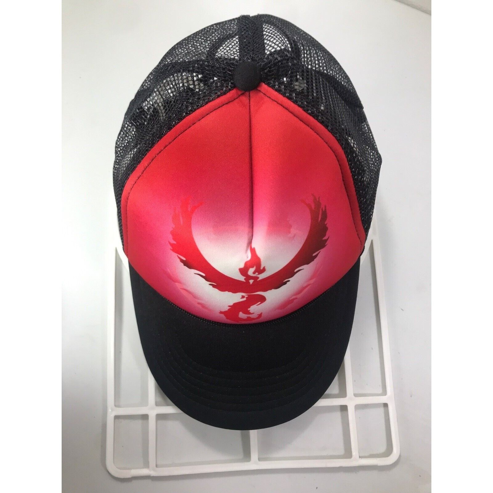 Other Pokémon Go Airbrush Look Black And Red Trucker Hat Adjustabl Size ONE SIZE - 5 Thumbnail