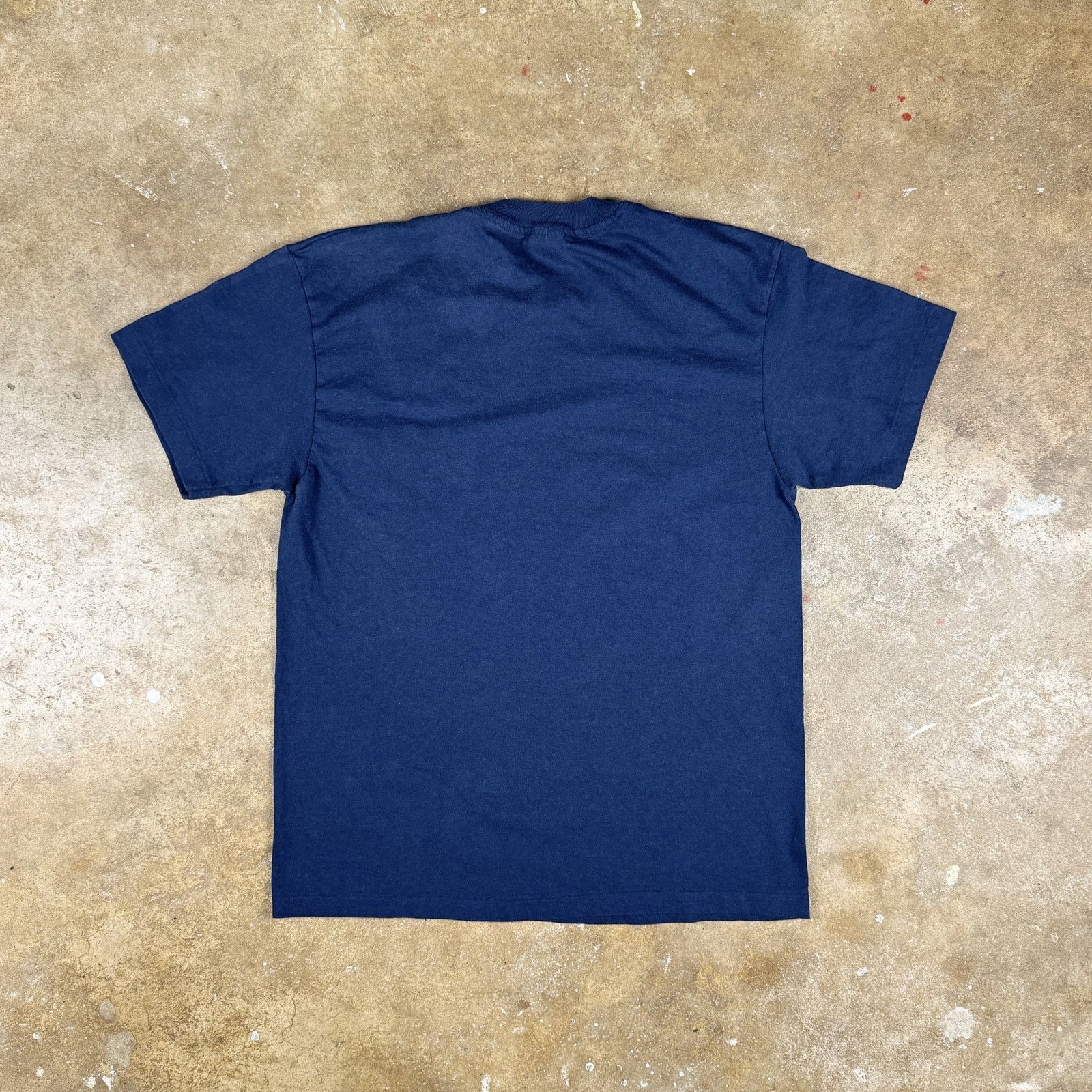 Hanes Vtg Hanes Navy Blue Pocket T-Shirt Men’s M 90s Single Stitch Size US M / EU 48-50 / 2 - 5 Thumbnail