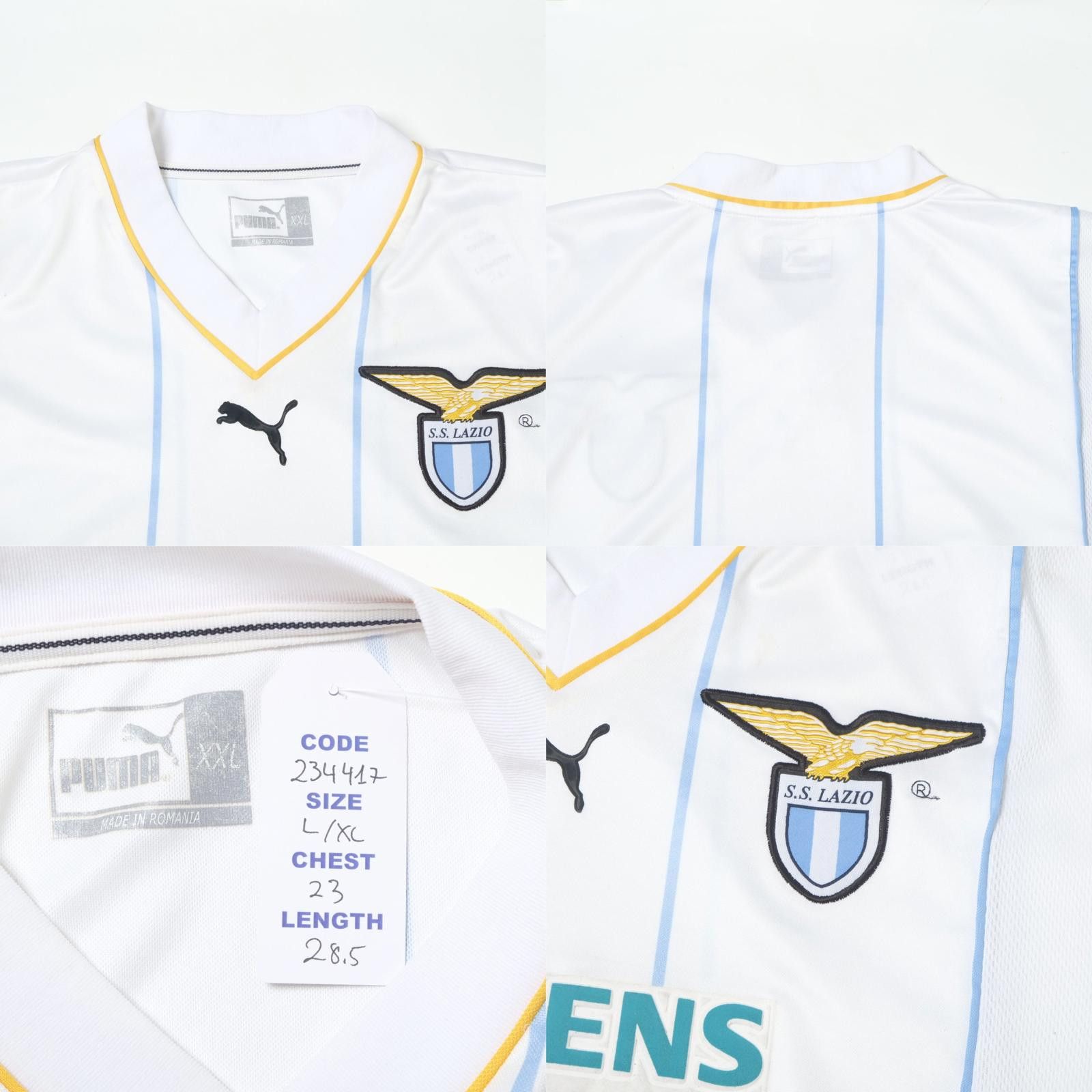 Puma 2001/02 Lazio Away Shirt Puma (L/XL) Size US XL / EU 56 / 4 - 4 Thumbnail
