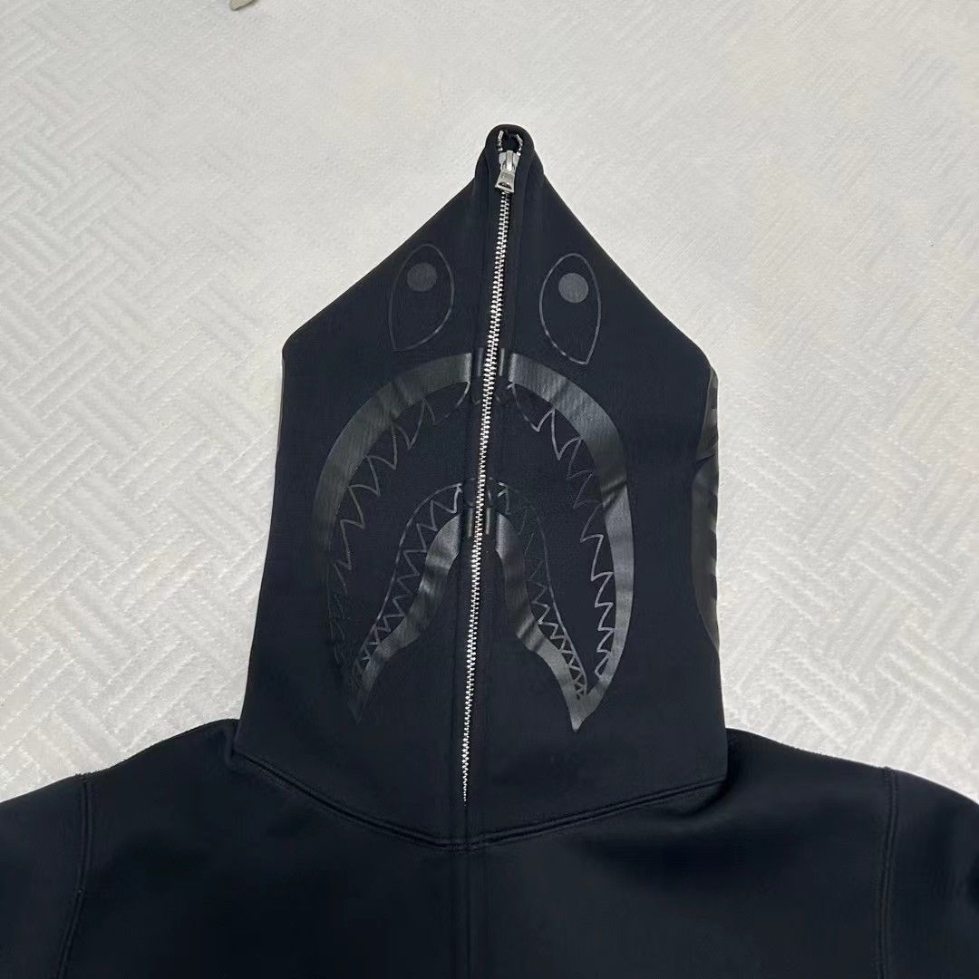Bape NEOPRENE SHARK FULL ZIP HOODIE Size US M / EU 48-50 / 2 - 3 Thumbnail