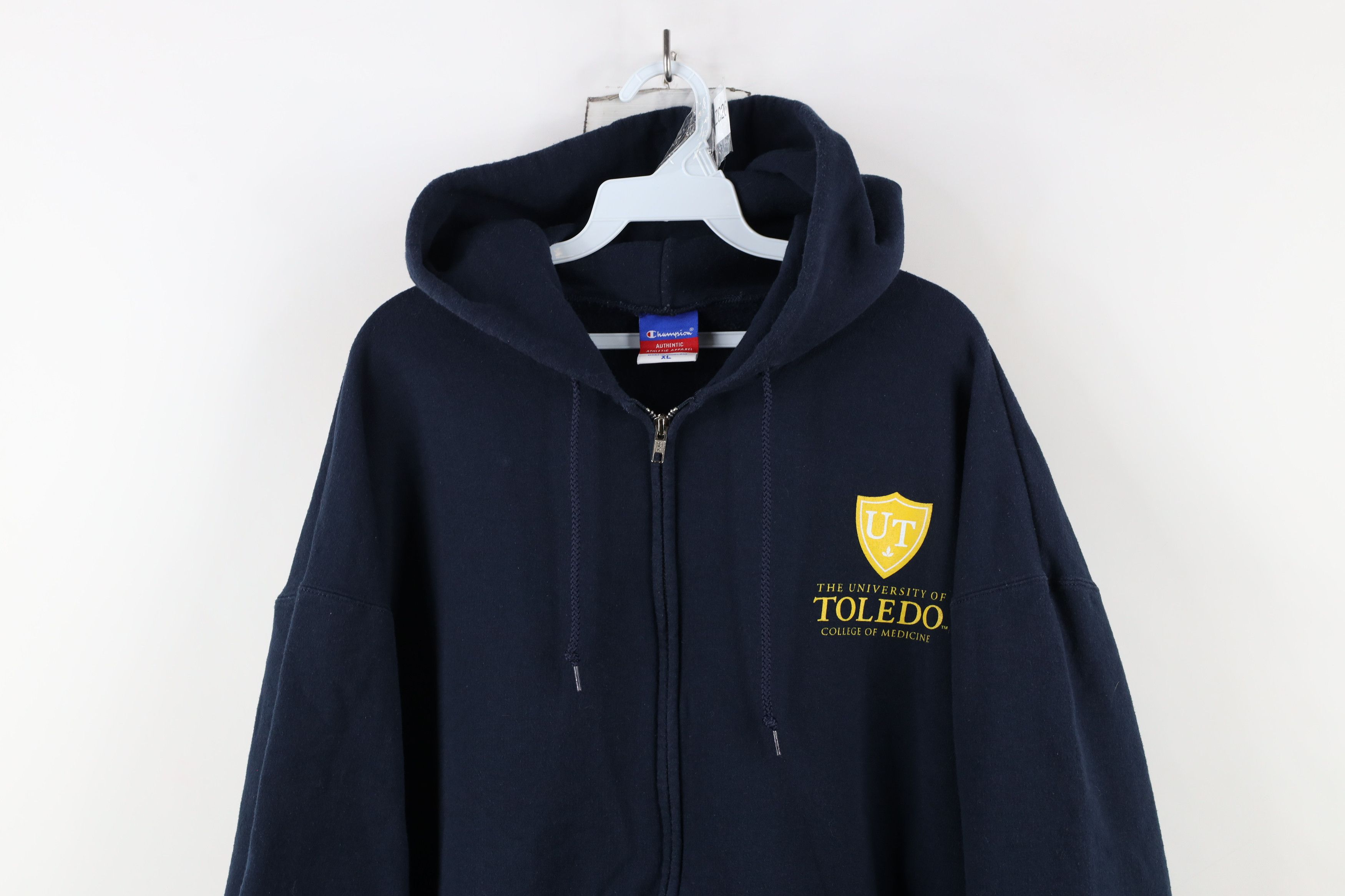 Champion × Vintage Vintage 90s Champion University of Toledo Medicine Hoodie Size US XL / EU 56 / 4 - 2 Thumbnail