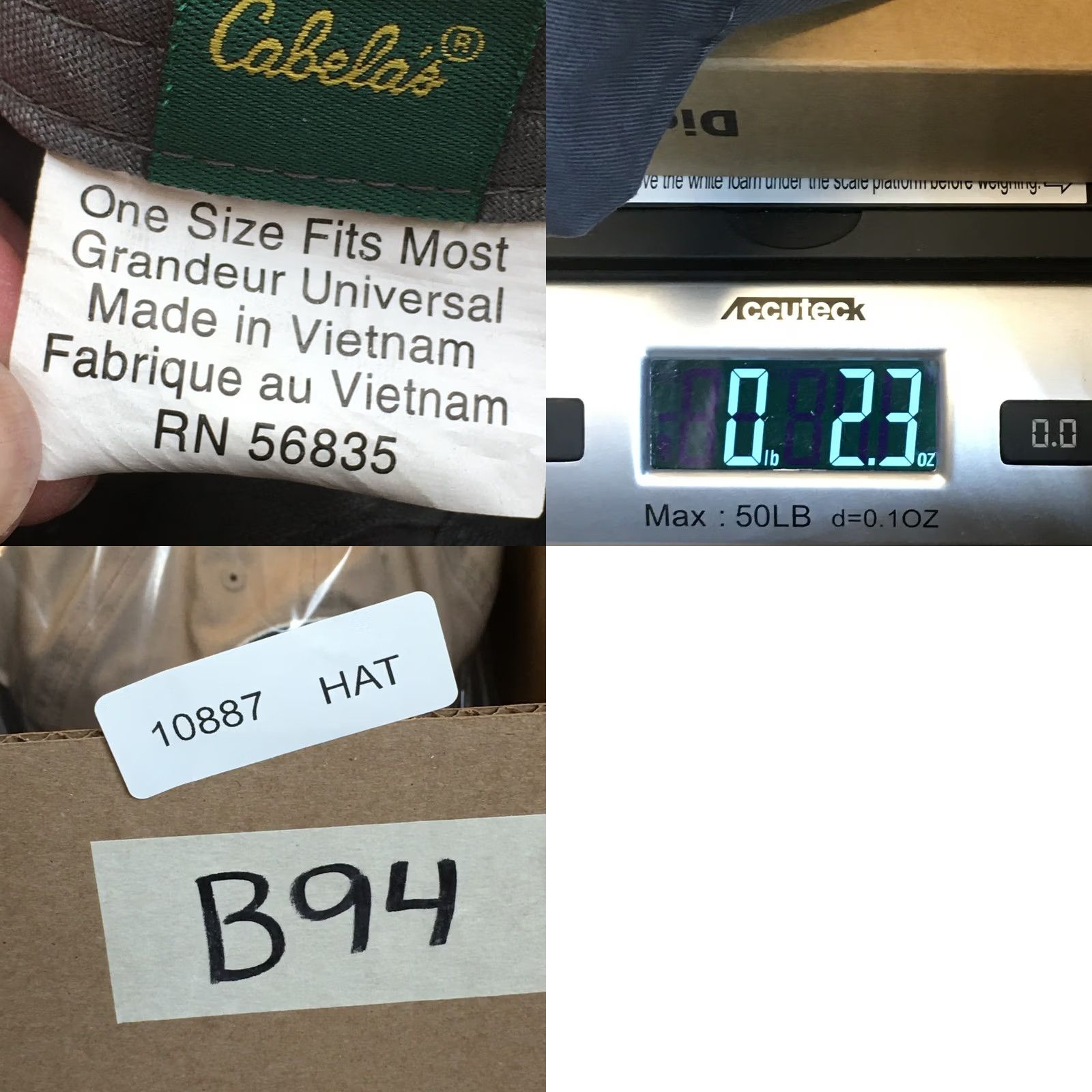 Vintage Cabela's Club Logo Baseball Cap Hat Mens One Size Grey Adjustable Back Size ONE SIZE - 9 Thumbnail