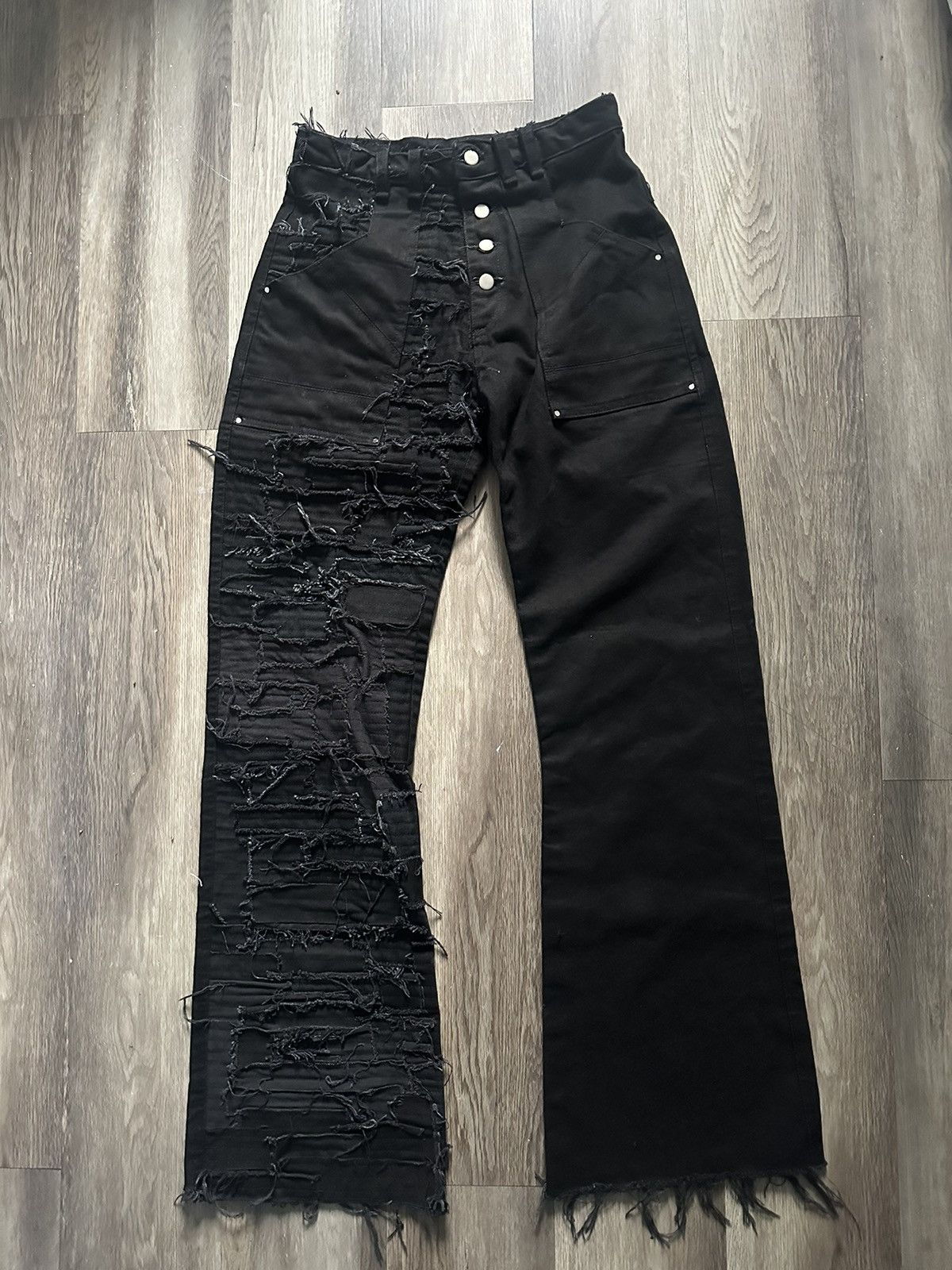 Image of Vintage Mystery Man Crust Denim in Black, Men's (Size 31)