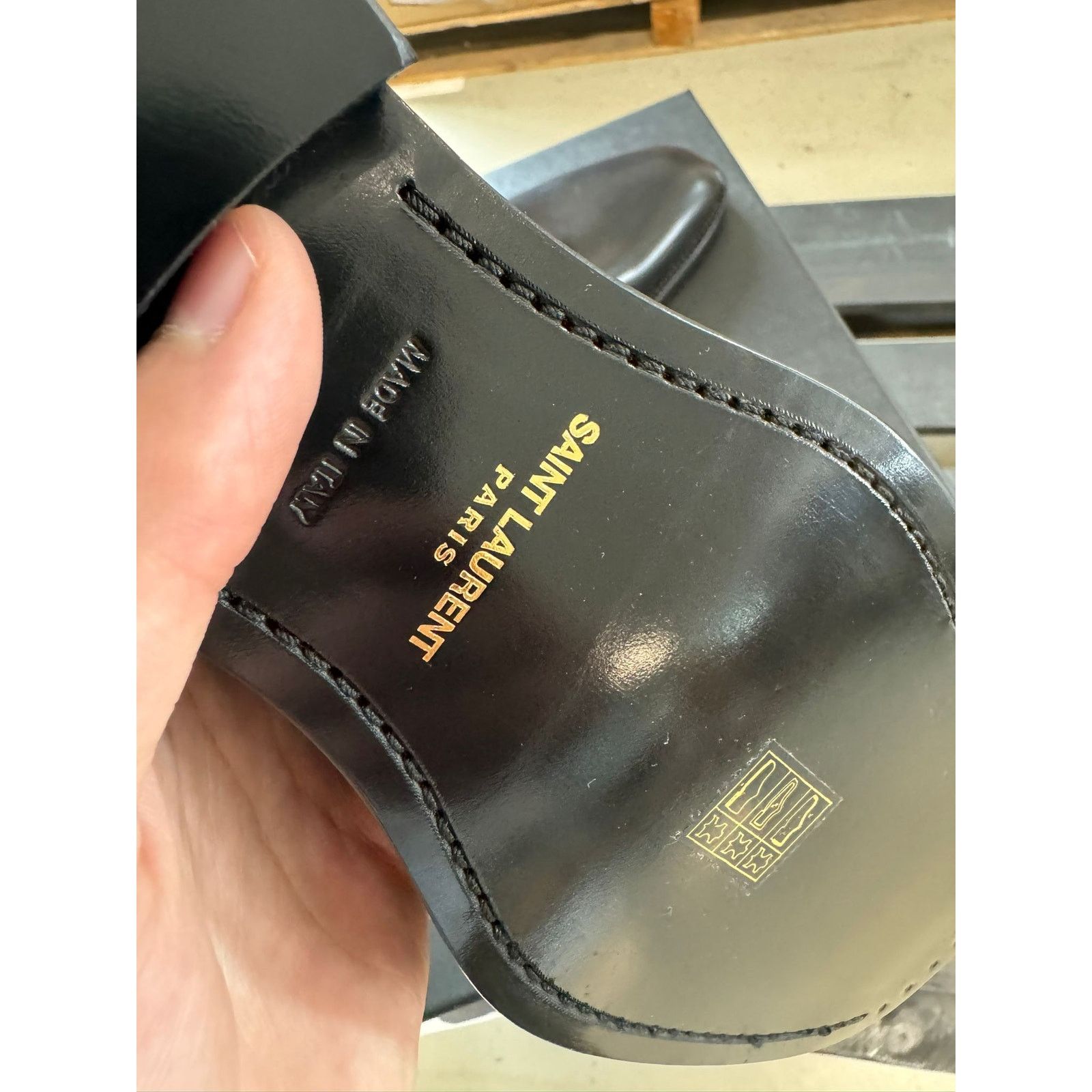 Saint Laurent Paris o1alsimx924 315320 Wyatt Chelsea Boots in Black Size US 7.5 / EU 40-41 - 14 Thumbnail