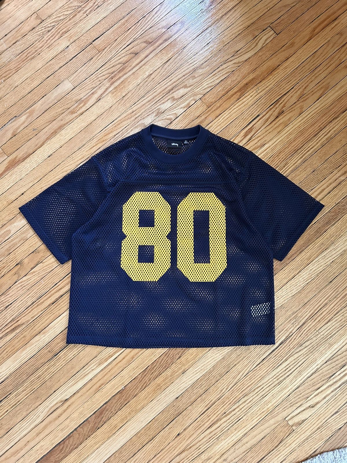 image of Stussy Stüssy Football Jersey in Navy, Men's (Size Small)