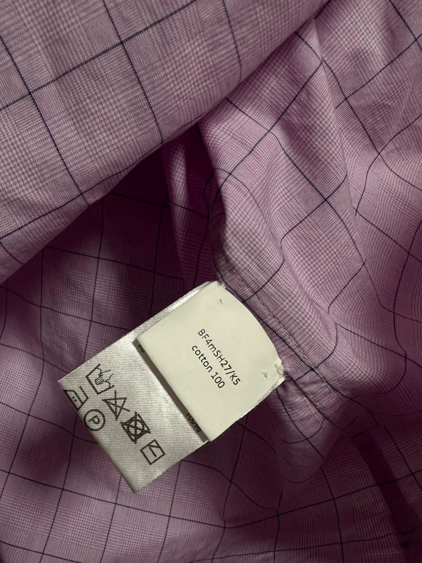 Bergfabel Bergfabel Oversized Silk-Cotton Check Shirt PP-Blue Size US L / EU 52-54 / 3 - 5 Thumbnail