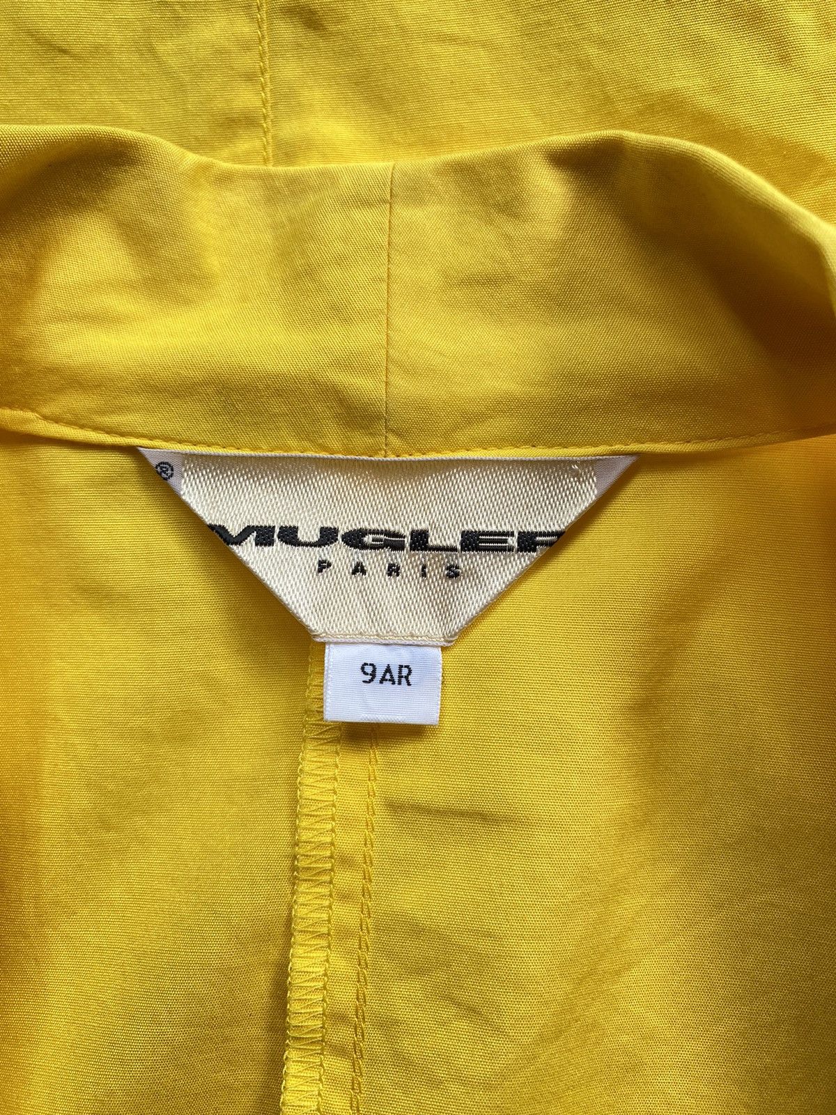 Mugler MUGLER Bright Yellow Long-Sleeve Snap-Button Collar Shirt Size M / US 6-8 / IT 42-44 - 5 Thumbnail