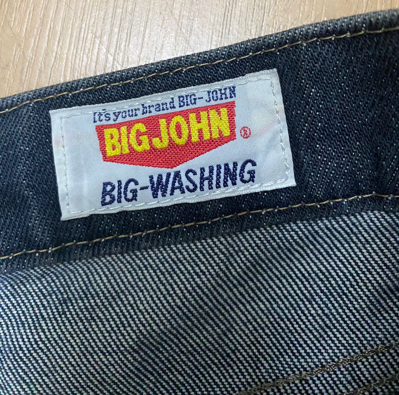 Big John 🔥W33 Vintage Big John Super Black Distressed Denim Size US 33 - 16 Thumbnail