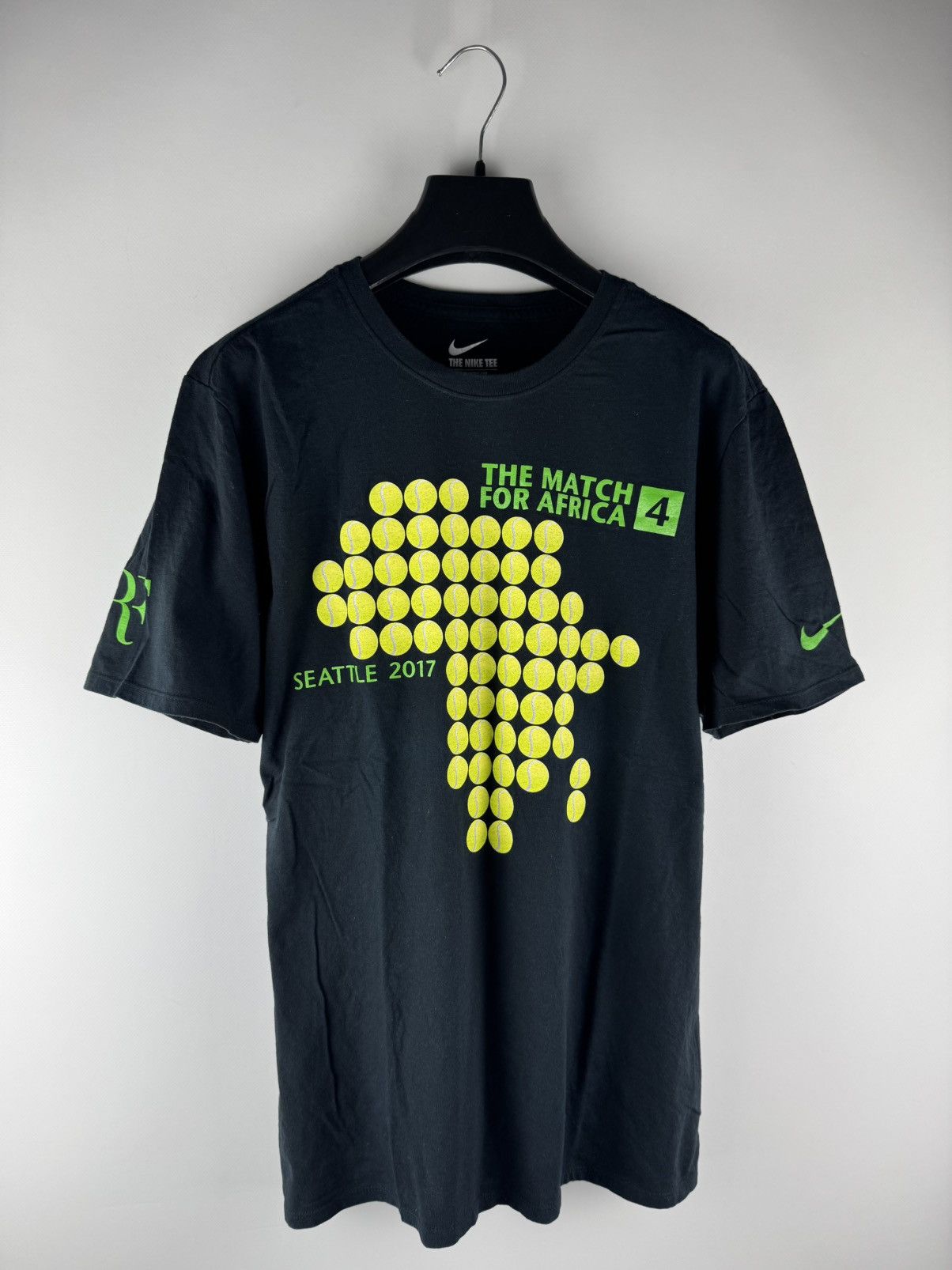 Nike Nike Tennis Roger Federer RF Africa 4 Seattle 2017 T Shirt Size US M / EU 48-50 / 2 - 1 Thumbnail