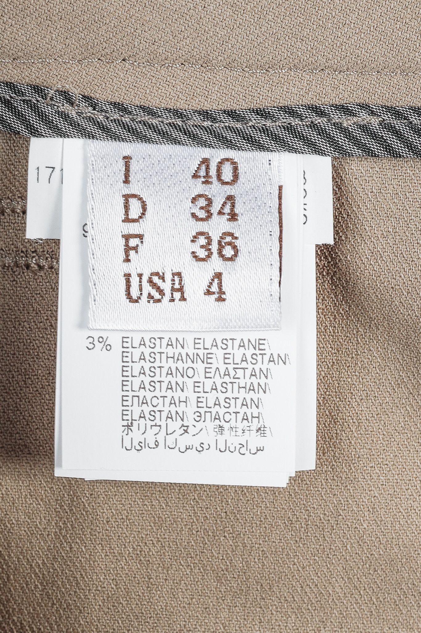 Brunello Cucinelli Brunello Cucinelli Taupe Cotton-Blend Straight-Leg Trousers Size 27" / US 4 / IT 40 - 10 Thumbnail