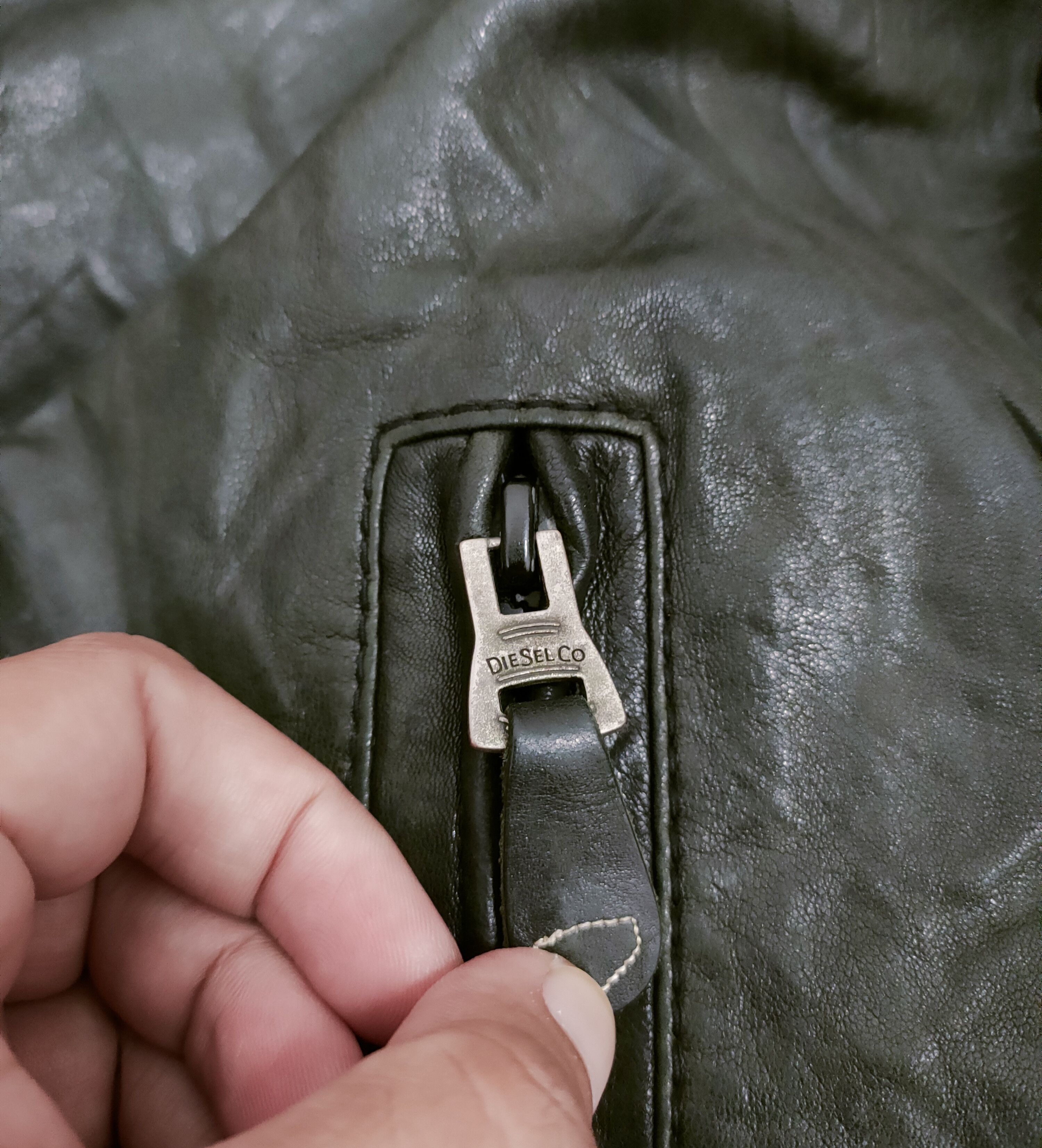 Diesel 🔥Vtg Diesel Sheep Skin Leather Jacket 🔥 Size US M / EU 48-50 / 2 - 10 Thumbnail