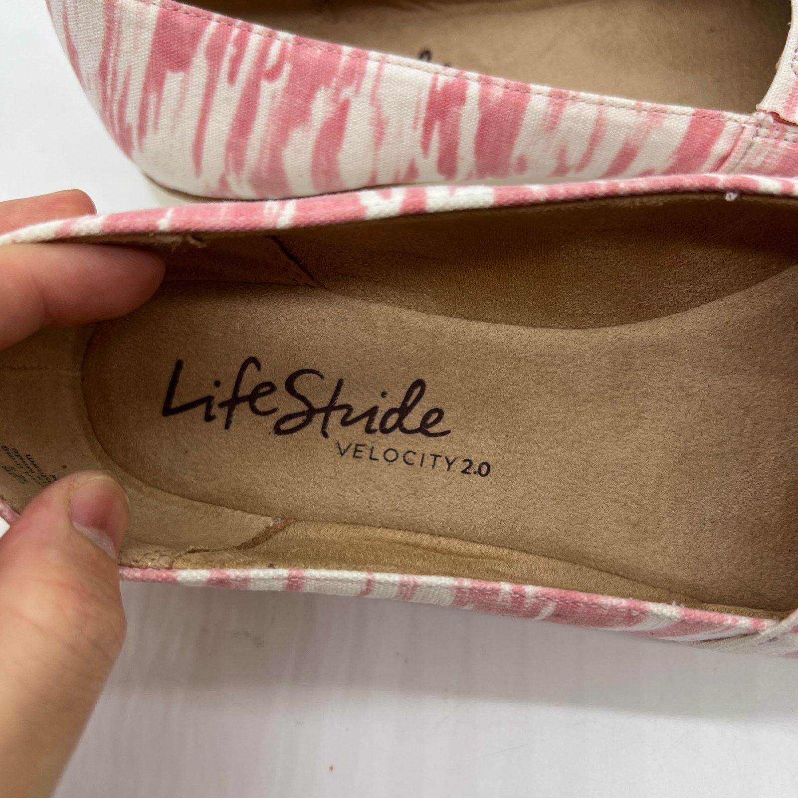 Other LifeStride Women's Shoes Size 6.5W Slip on Pink & White Size US 6.5 / IT 36.5 - 3 Thumbnail