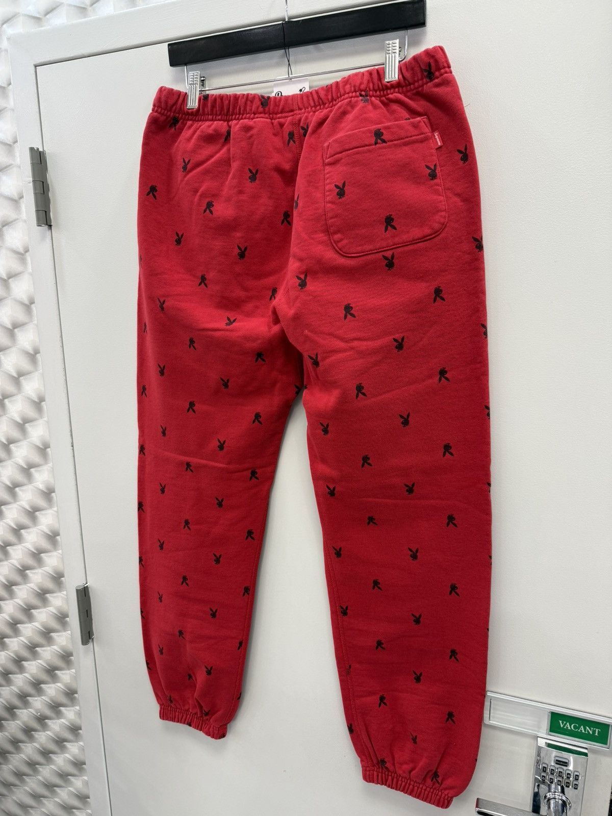 Supreme Supreme Red Playboy Sweatpants Size US 33 - 6 Thumbnail