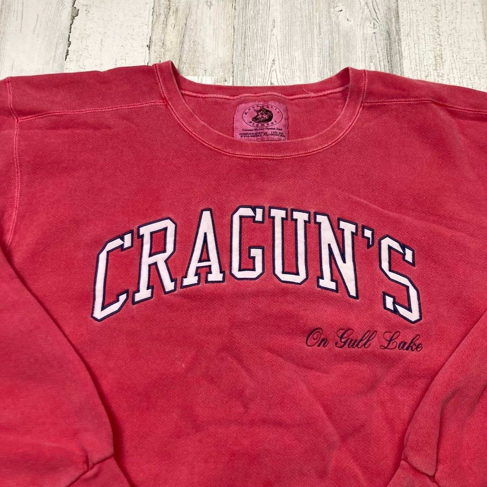 Authentic Pigment × Vintage Vintage ‘Cragun’s Lake Shore’ Authentic Pigment Crewneck Size US XL / EU 56 / 4 - 2 Thumbnail