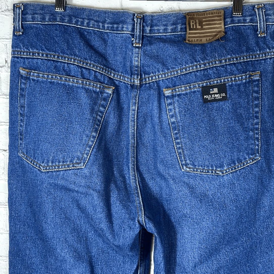 Ralph Lauren VINTAGE Polo Jeans Co. Ralph Lauren Jeans size 36 Paper Tag Back Flag Patch Size US M / EU 48-50 / 2 - 7 Thumbnail
