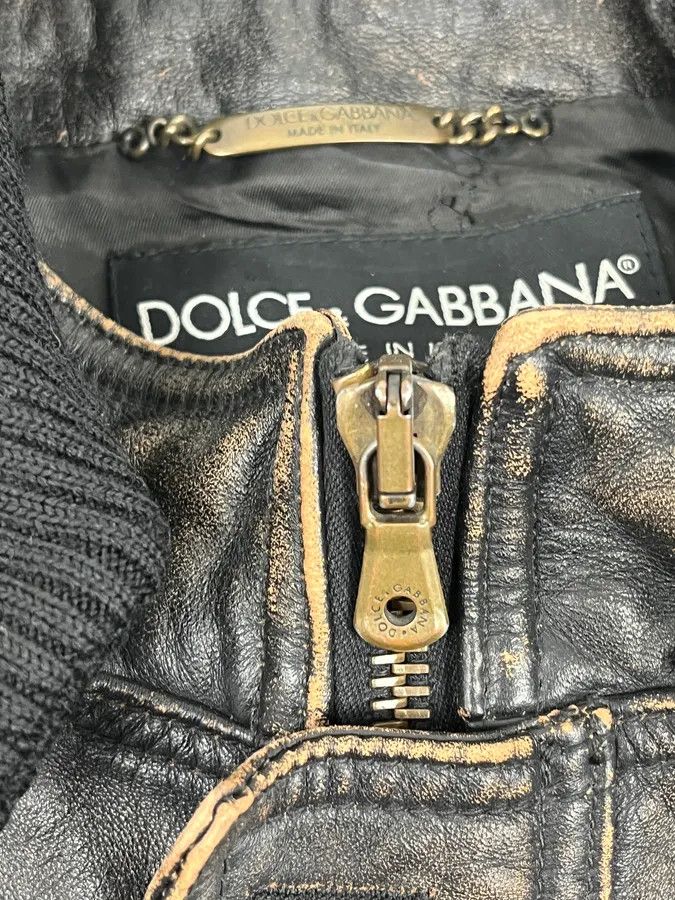 Dolce & Gabbana AW2003 Dolce & Gabbana Brown Faded Zip Bomber Cargo Pocket Jacket Size US M / EU 48-50 / 2 - 12 Thumbnail