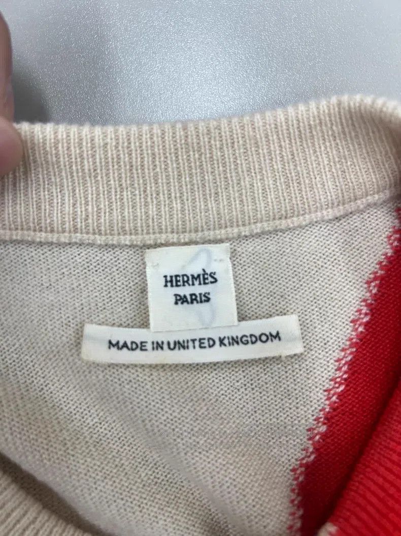 Hermes Hermes Cashmere Knit Dress, Cream Red Colorblock, 100% Cas Size XS / US 0-2 / IT 36-38 - 1 Thumbnail