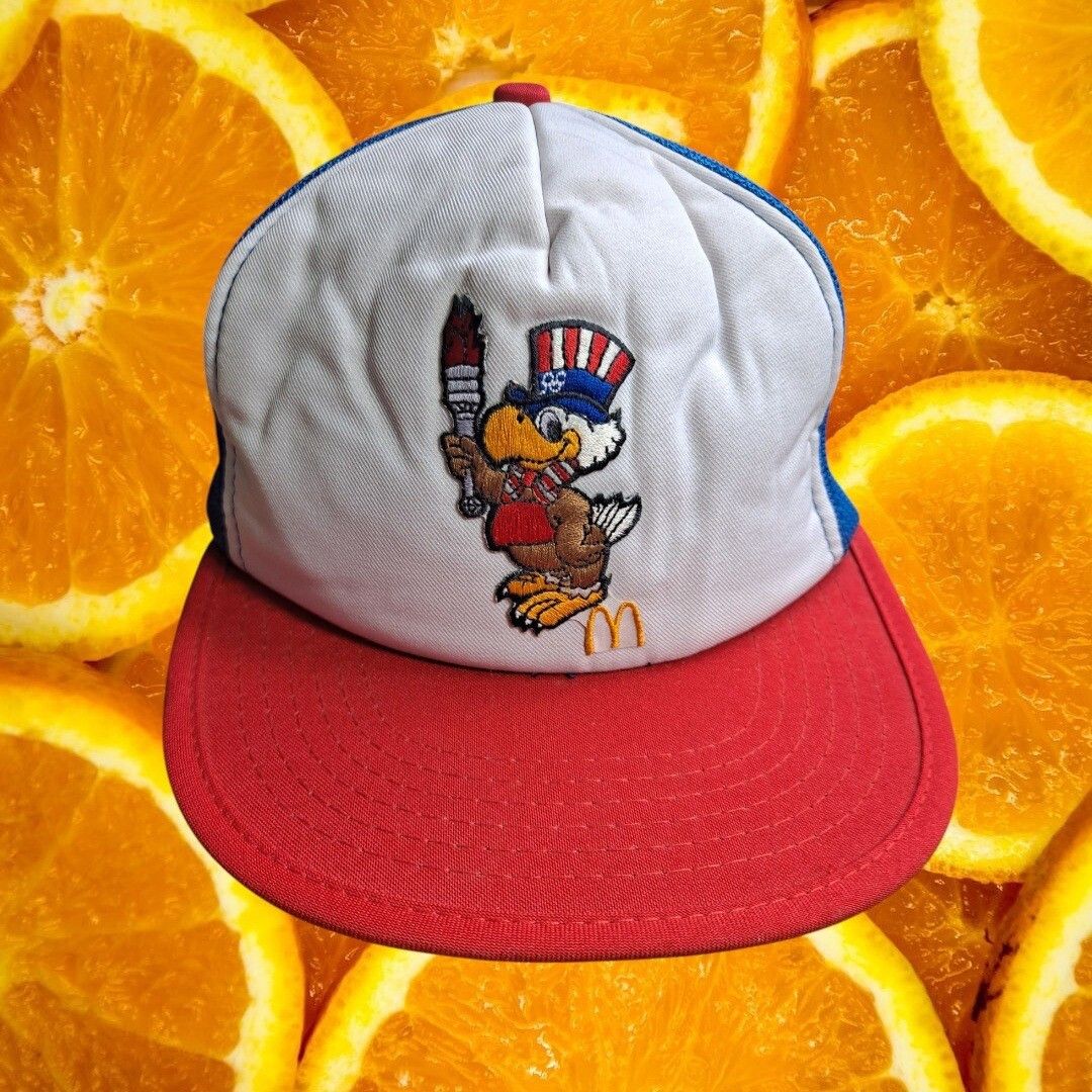 Other McDonald's Olympic Eagle Hat 1984 LA Olympics Adjustable Mes Size ONE SIZE - 1 Thumbnail