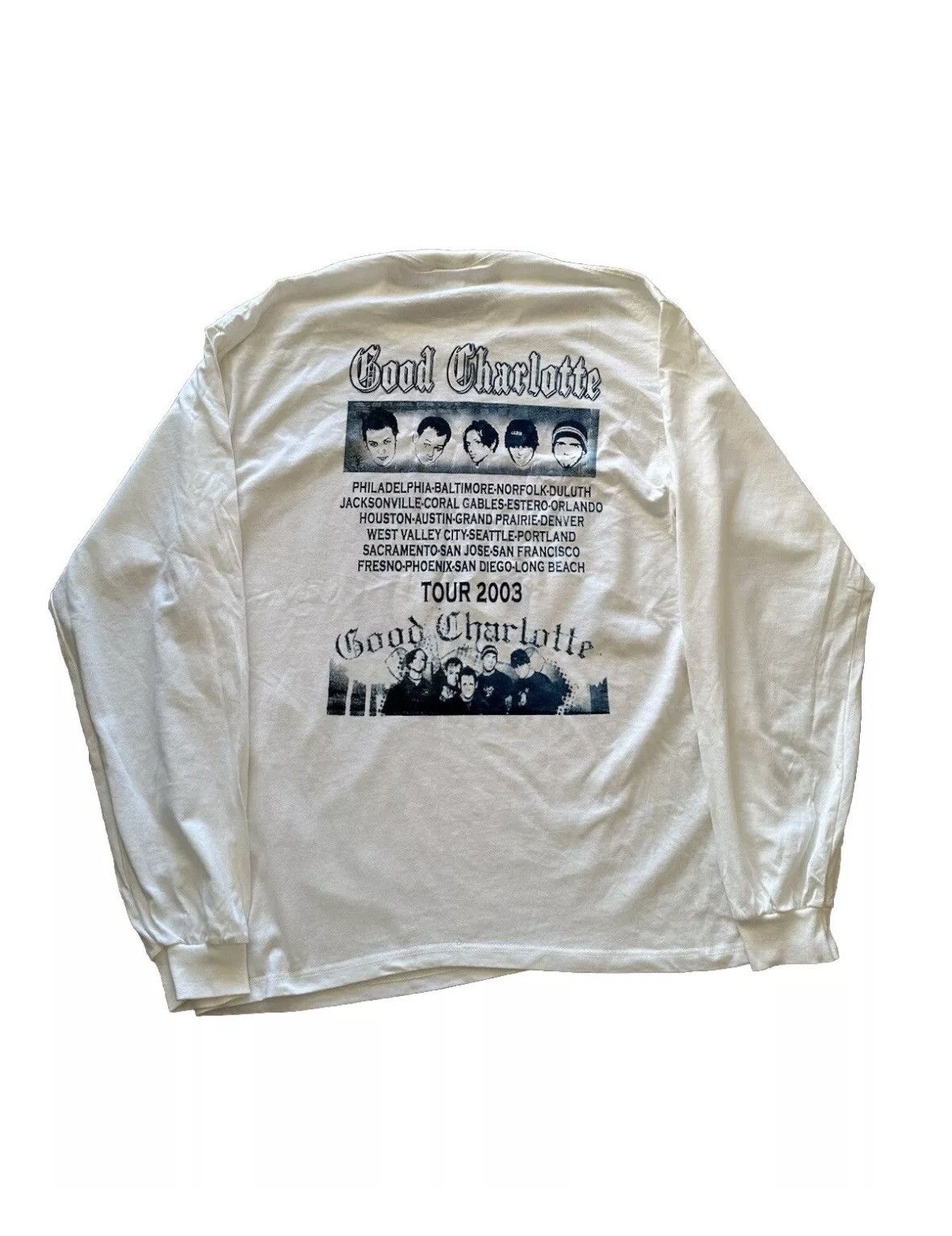 Band Tees × Vintage Vintage Good Charlotte Y2K L/S North American Tour 2003 Tee Size US L / EU 52-54 / 3 - 2 Thumbnail