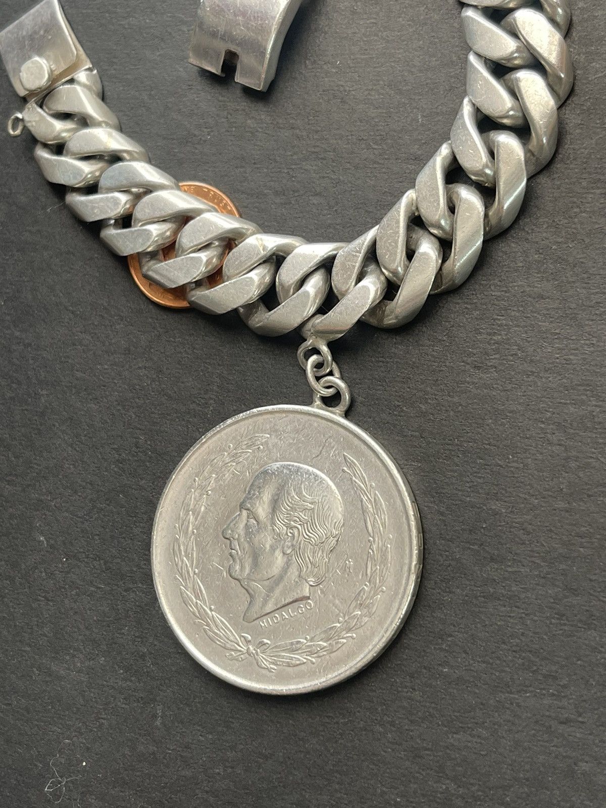 Vintage Mexican silver bracelet for him Size ONE SIZE - 6 Thumbnail