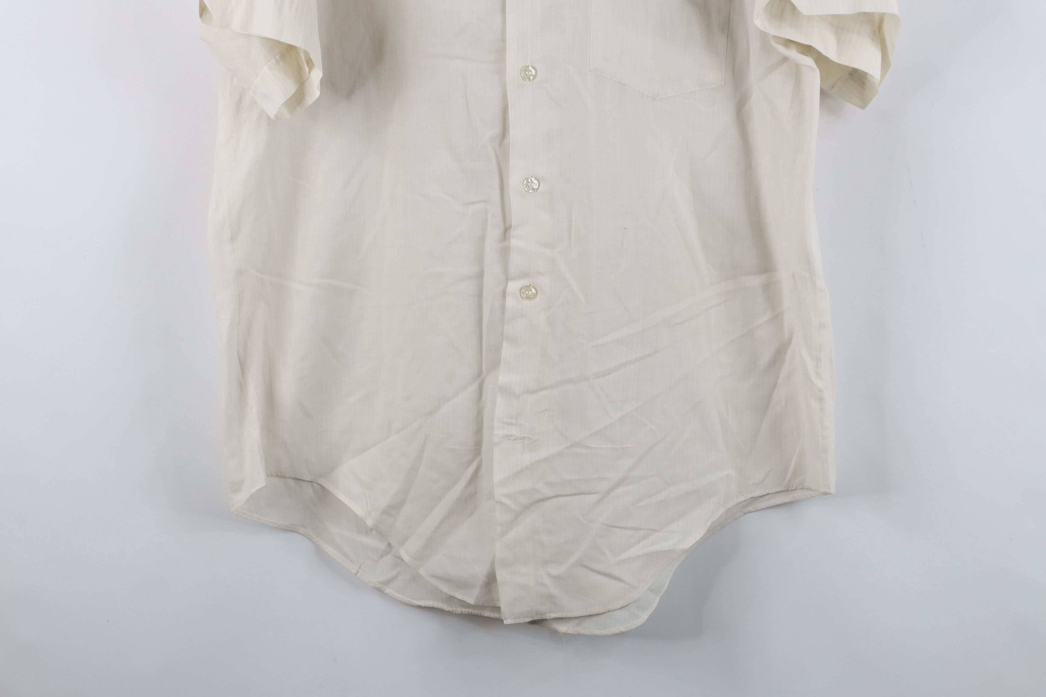 Vintage Vintage 50s 60s Macys Button Sleeve Collared Shirt Size US M / EU 48-50 / 2 - 3 Thumbnail