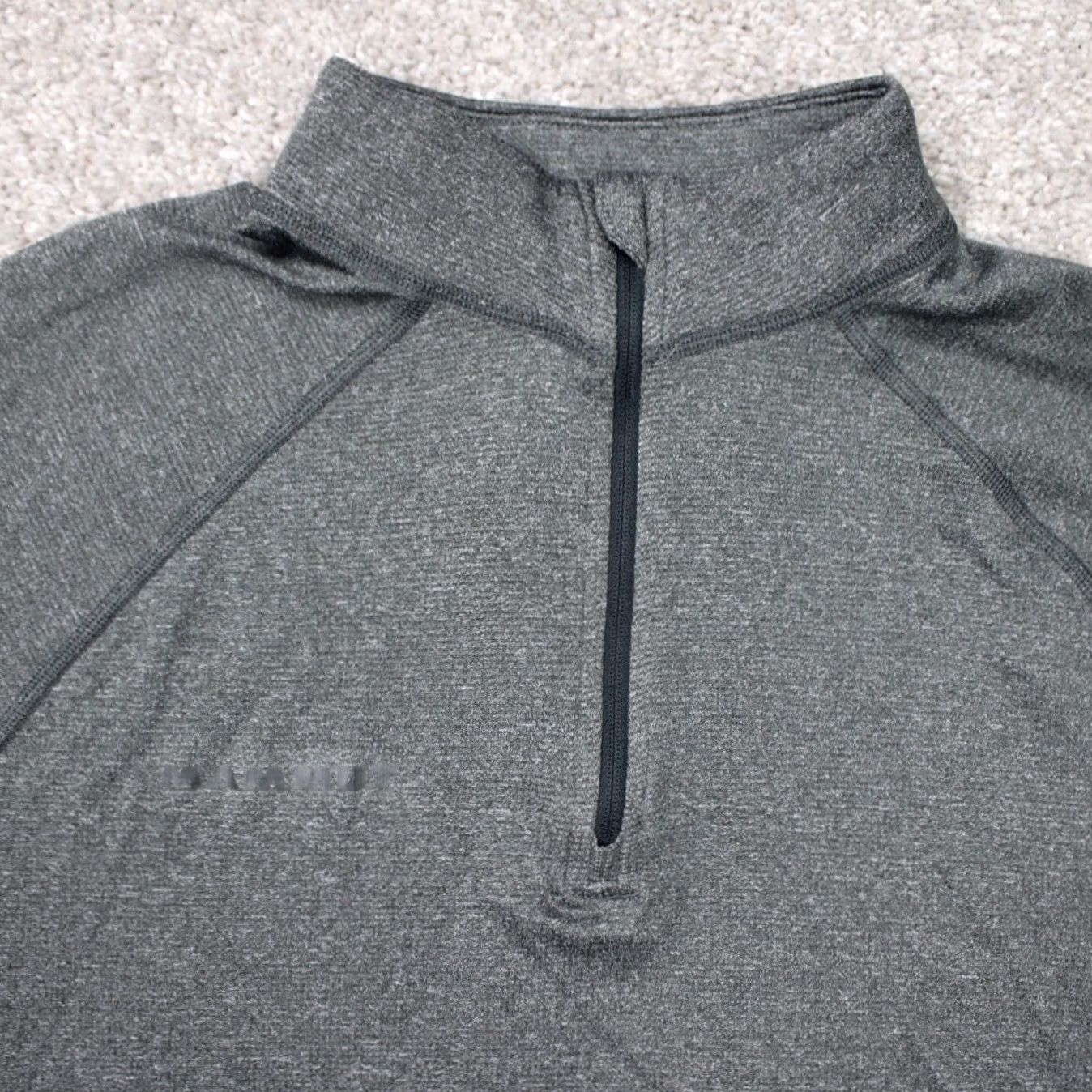 Mammut Mammut Shirt Womens Large Gray Klamath 1/2 Zip Poly/Wool Long Sleeve Pullover Size L / US 10 / IT 46 - 3 Thumbnail