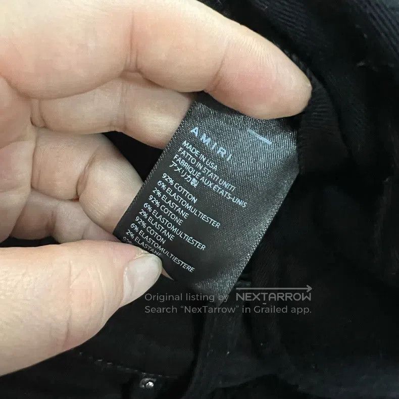 Amiri Amiri Black Long Pants Size US 33 - 4 Thumbnail