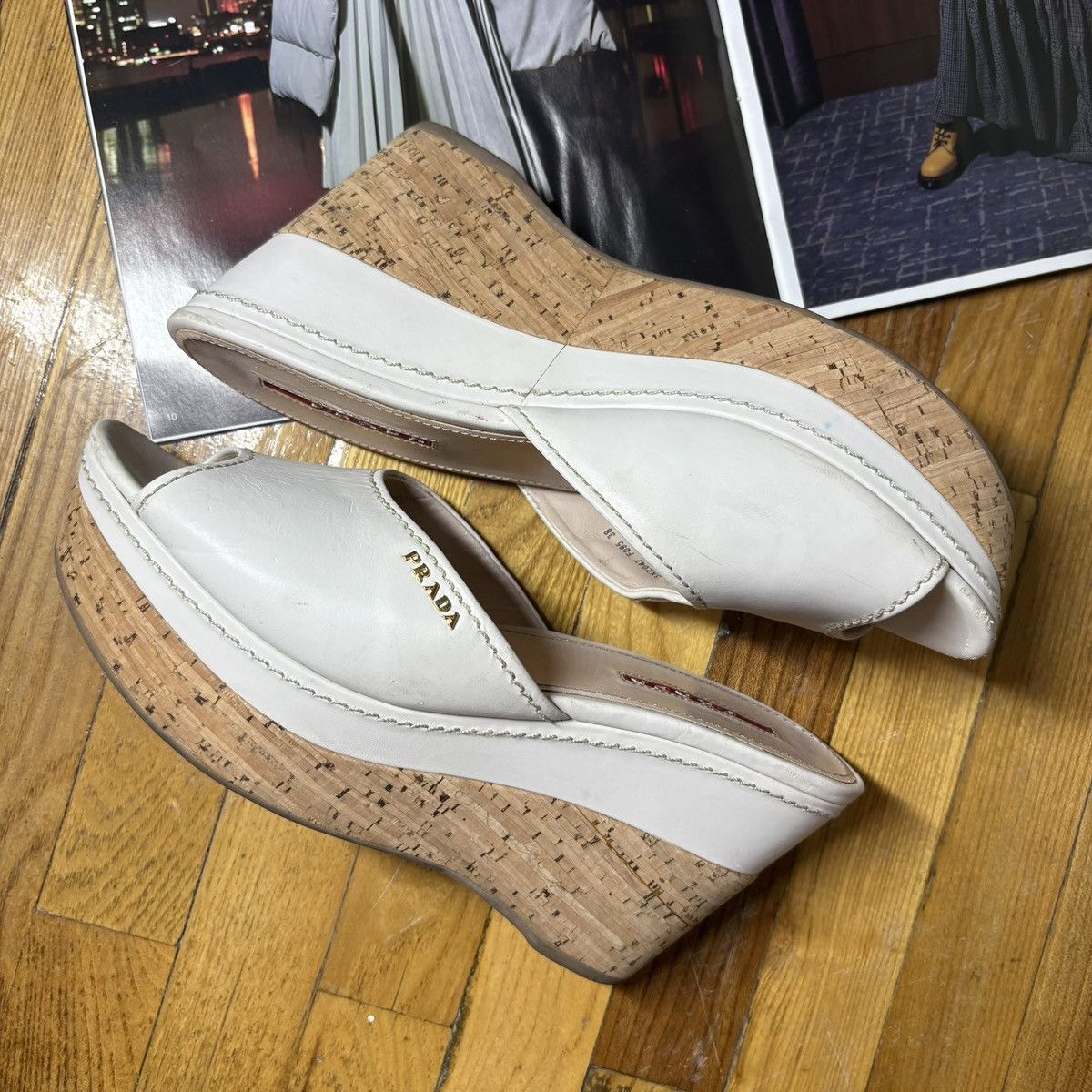 Prada Prada Vintage Mules 90s Italian Design Platform Heels Size US 8 / IT 38 - 12 Thumbnail