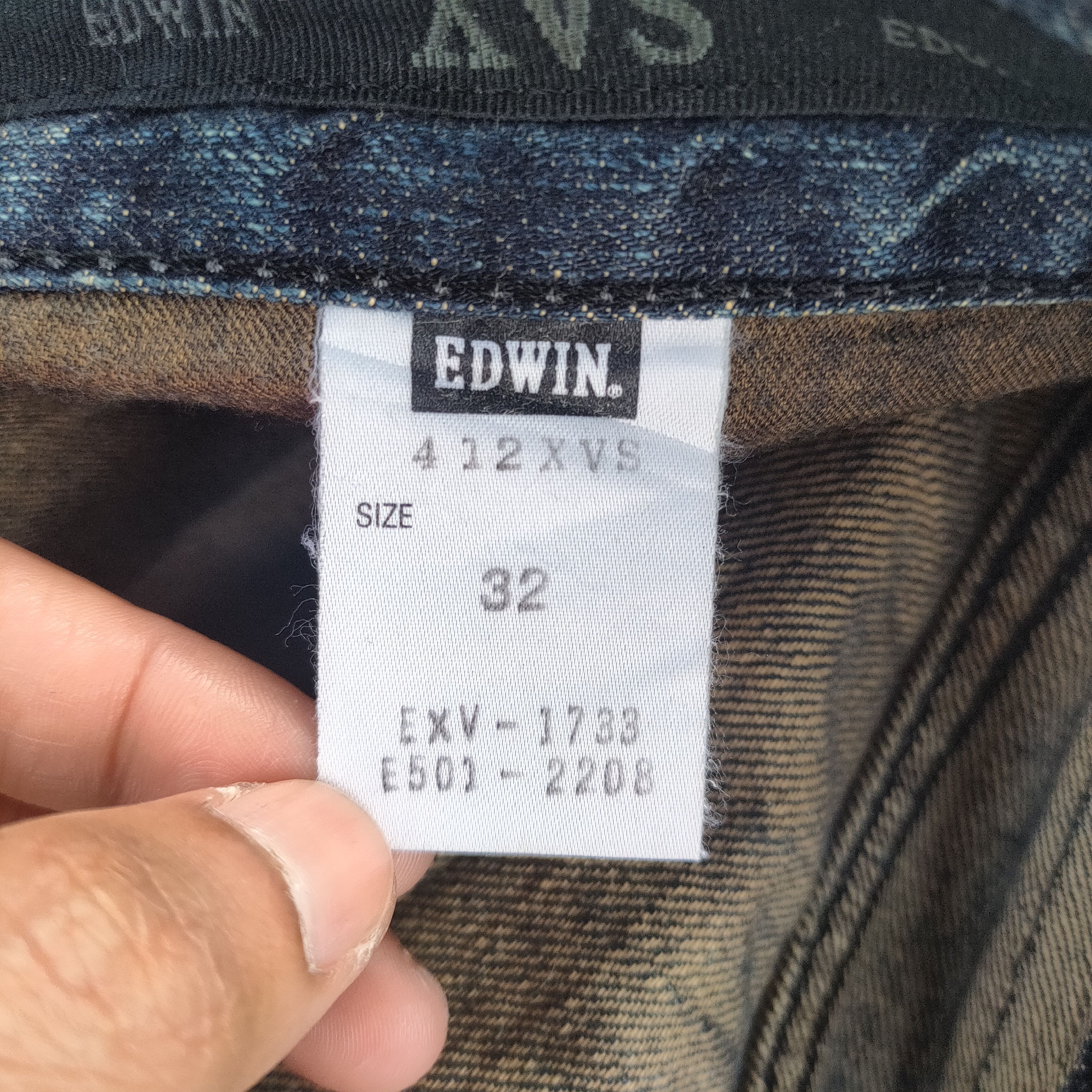 Edwin × Jean × Vintage VINTAGE EDWIN FLARE RIPPED FADED JEANS DENIM PANTS Size US 34 / EU 50 - 13 Thumbnail