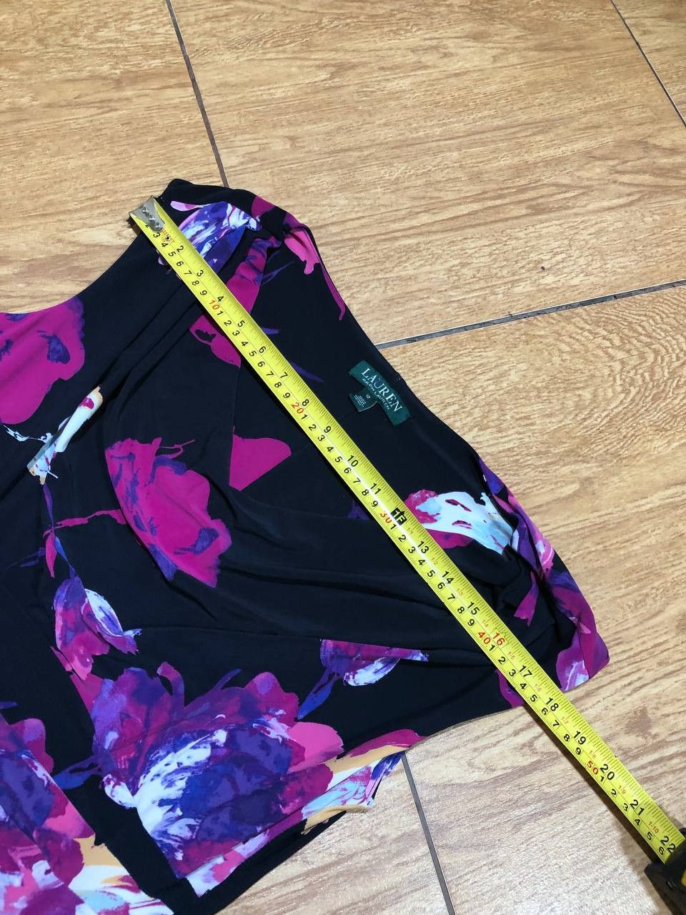 Ralph Lauren Vintage Ralph Lauren Flower Print Midi Dress Size 12 Size XL / US 12-14 / IT 48-50 - 9 Thumbnail