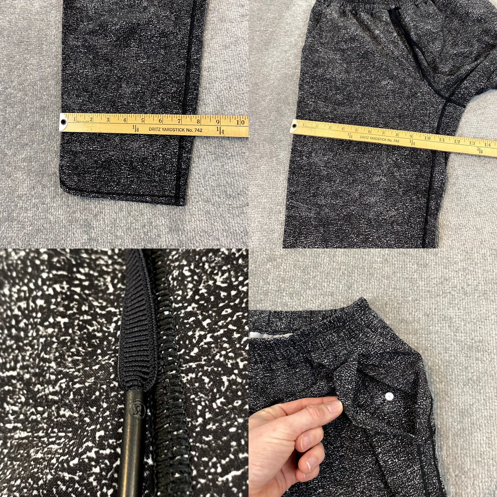 Lululemon VINTAGE LULULEMON Pants Womens 6 Keep It Classic Crop White Noise Alpine White Black Size 28" / US 6 / IT 42 - 8 Thumbnail