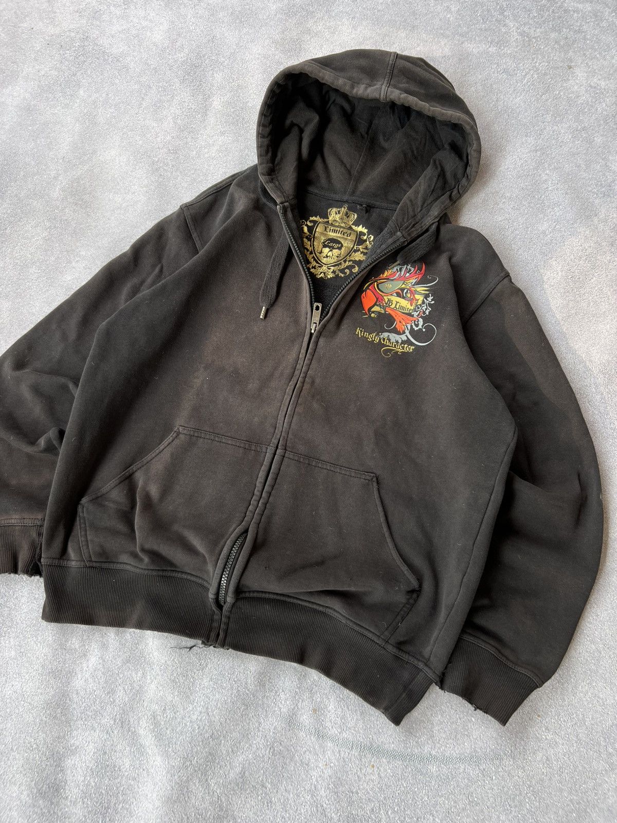 Christian Audigier Rare❤️ & Ed Hardy style Christian Audigier Zip Up Hoodie Y2K Size US M / EU 48-50 / 2 - 7 Thumbnail