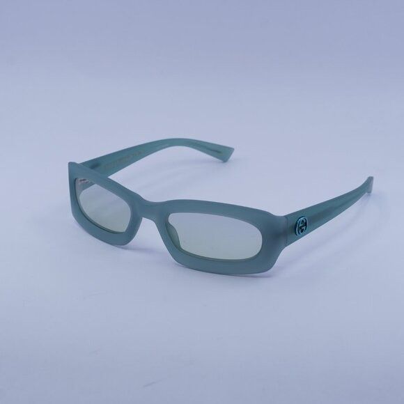 Gucci Gucci GG1786S 005 Sunglasses Light Green Rectangle Frame Size ONE SIZE - 6 Thumbnail