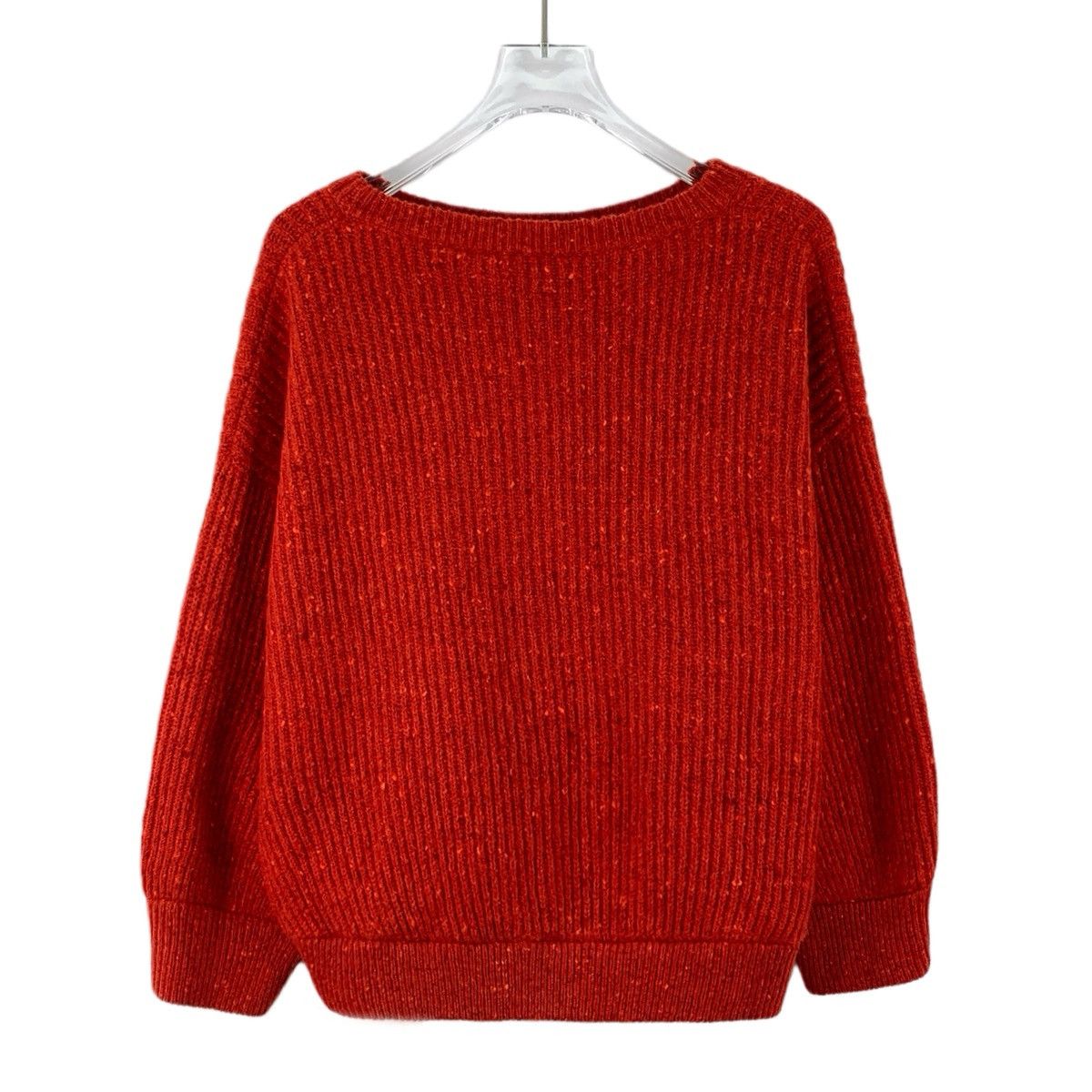 Brunello Cucinelli Brunello Cucinelli Red Wool Long Sleeve Knit Sweater K26WX Size M / US 6-8 / IT 42-44 - 2 Thumbnail