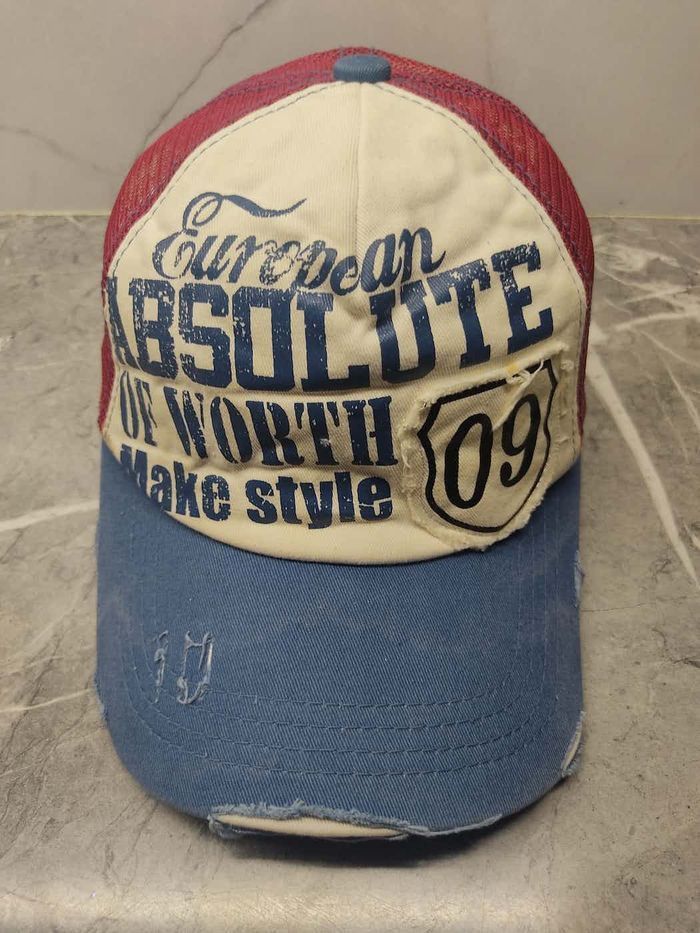 Japanese Brand Vintage European Absolute Distressed Style Trucker Hat Cap Size ONE SIZE - 2 Thumbnail