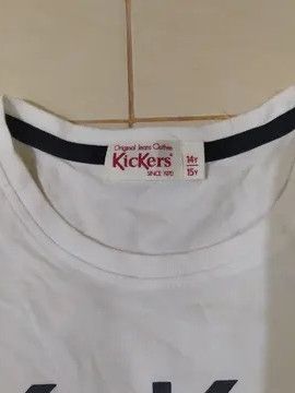 Other Kickers Graphic Logo T-Shirt - White/Grey - Size 14Y/15Y Size US S / EU 44-46 / 1 - 2 Thumbnail