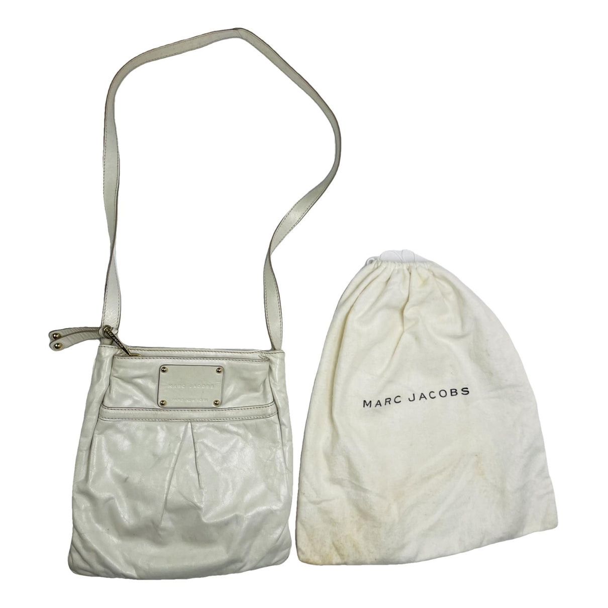 Marc Jacobs White Leather Handbag Size ONE SIZE - 1 Thumbnail