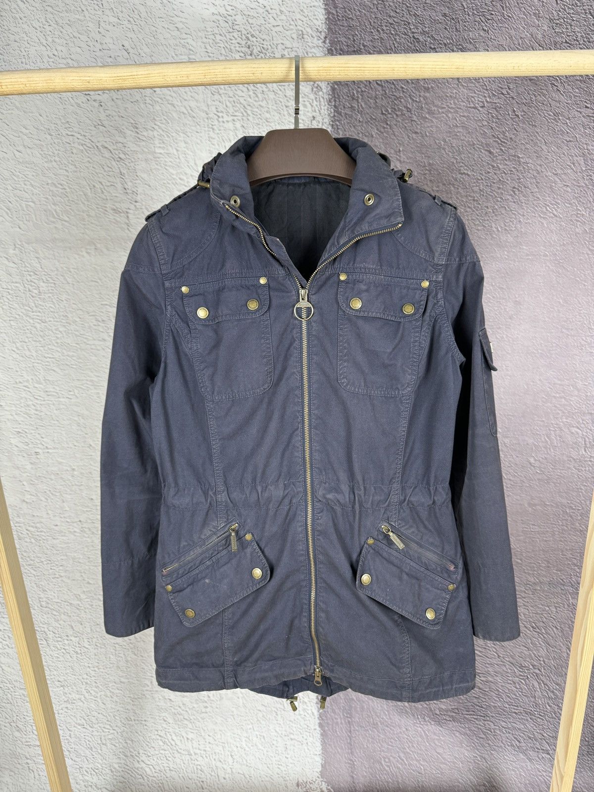Barbour Barbour International White label faded navy blue jacket Size M / US 6-8 / IT 42-44 - 1 Thumbnail