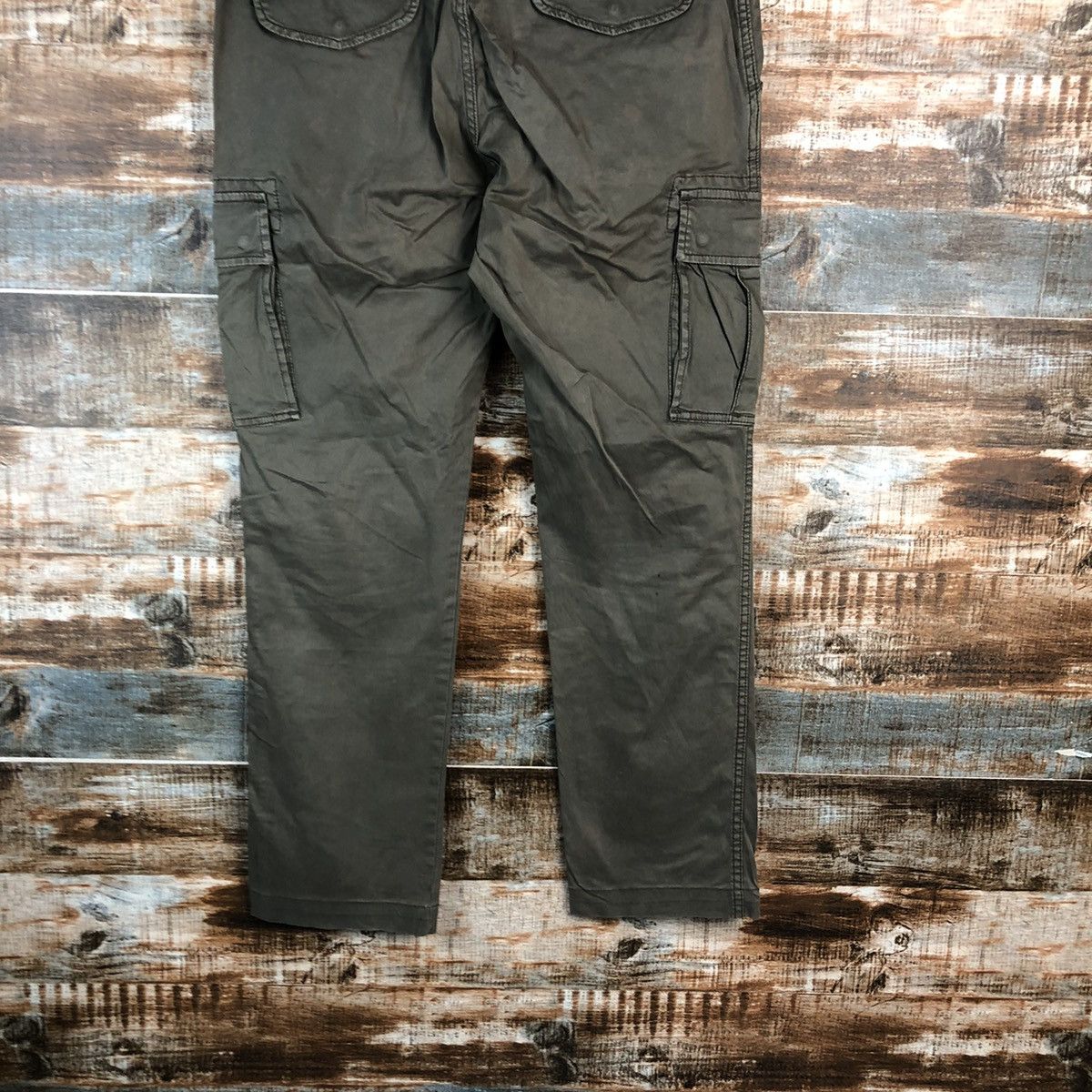 Japanese Brand Uniqlo Green japan utility Cargo Multipocket Pants #A2425 Size US 35 - 17 Thumbnail