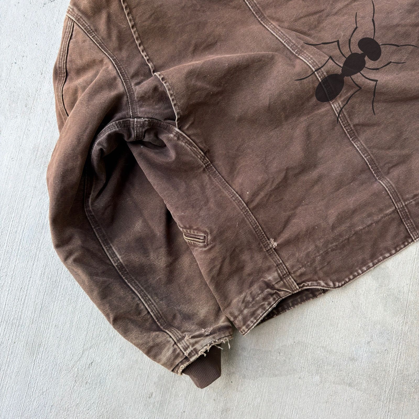 Carhartt × Vintage Vintage Y2K Carhartt J141 DKB BROKEN ZIP brown sierra jacket Size US M / EU 48-50 / 2 - 8 Thumbnail