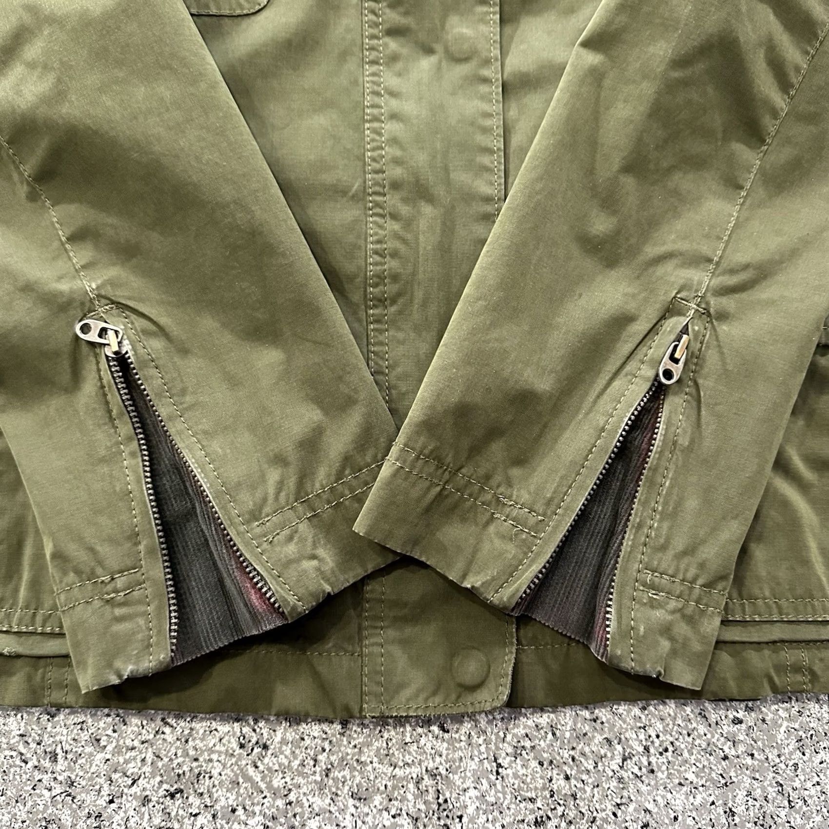 Gap Gap Jacket Womens XS Military Chore Corduroy Trim Olive Green Size XS / US 0-2 / IT 36-38 - 3 Thumbnail