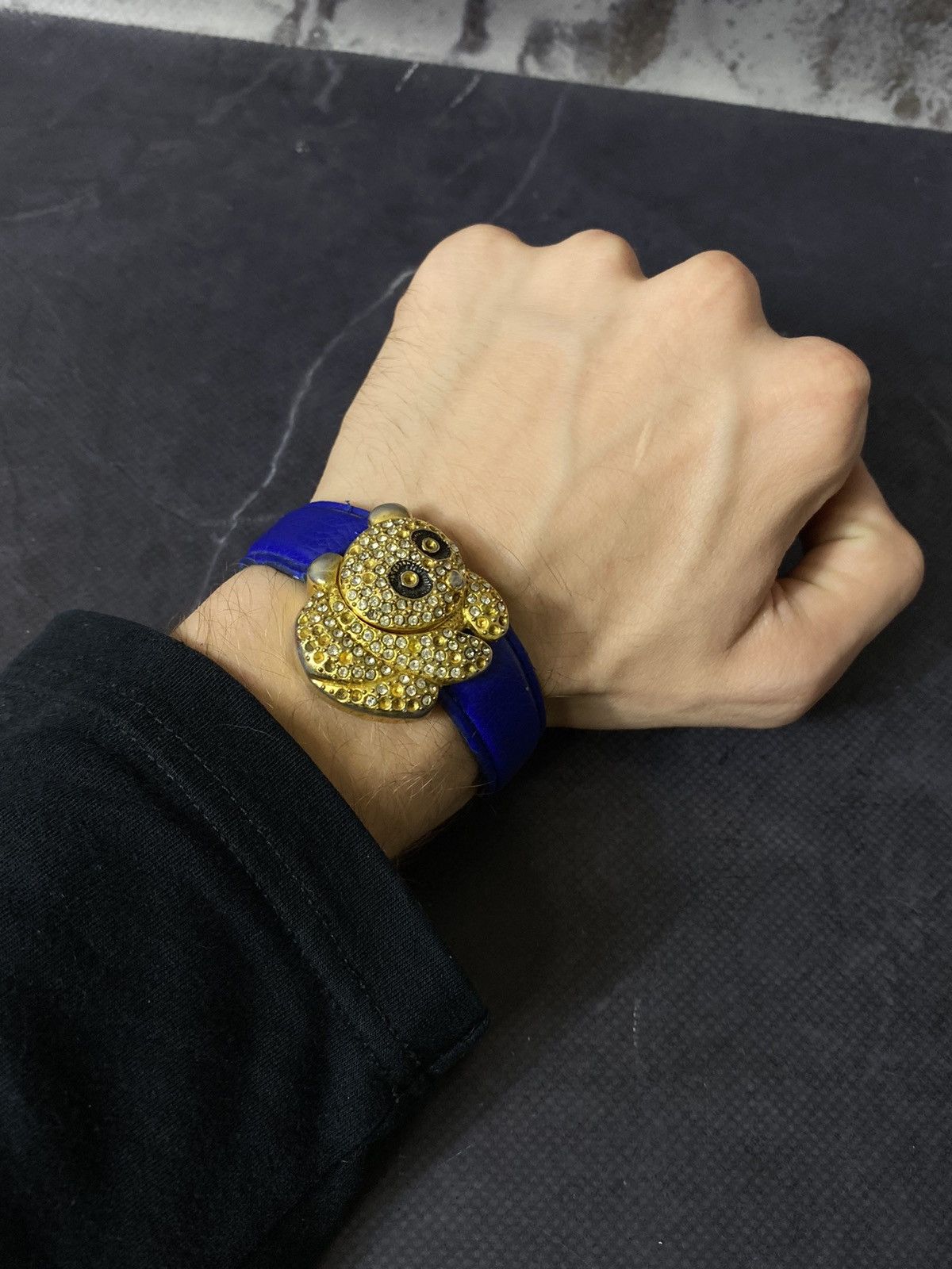 Japanese Brand Vintage L'Amour Panda Watch with Full Rhinestone Pave Size ONE SIZE - 6 Thumbnail