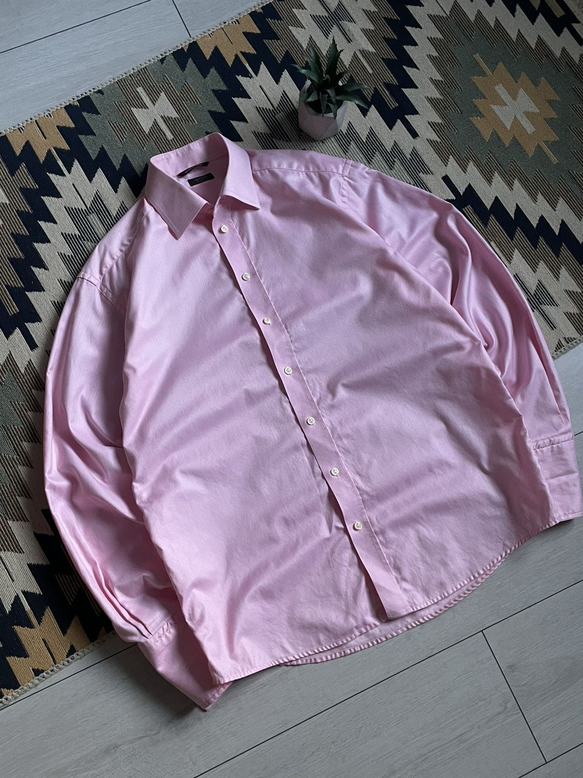 Eton Eton Wrinklefree Cotton Button Up Shirt Size US XL / EU 56 / 4 - 2 Thumbnail