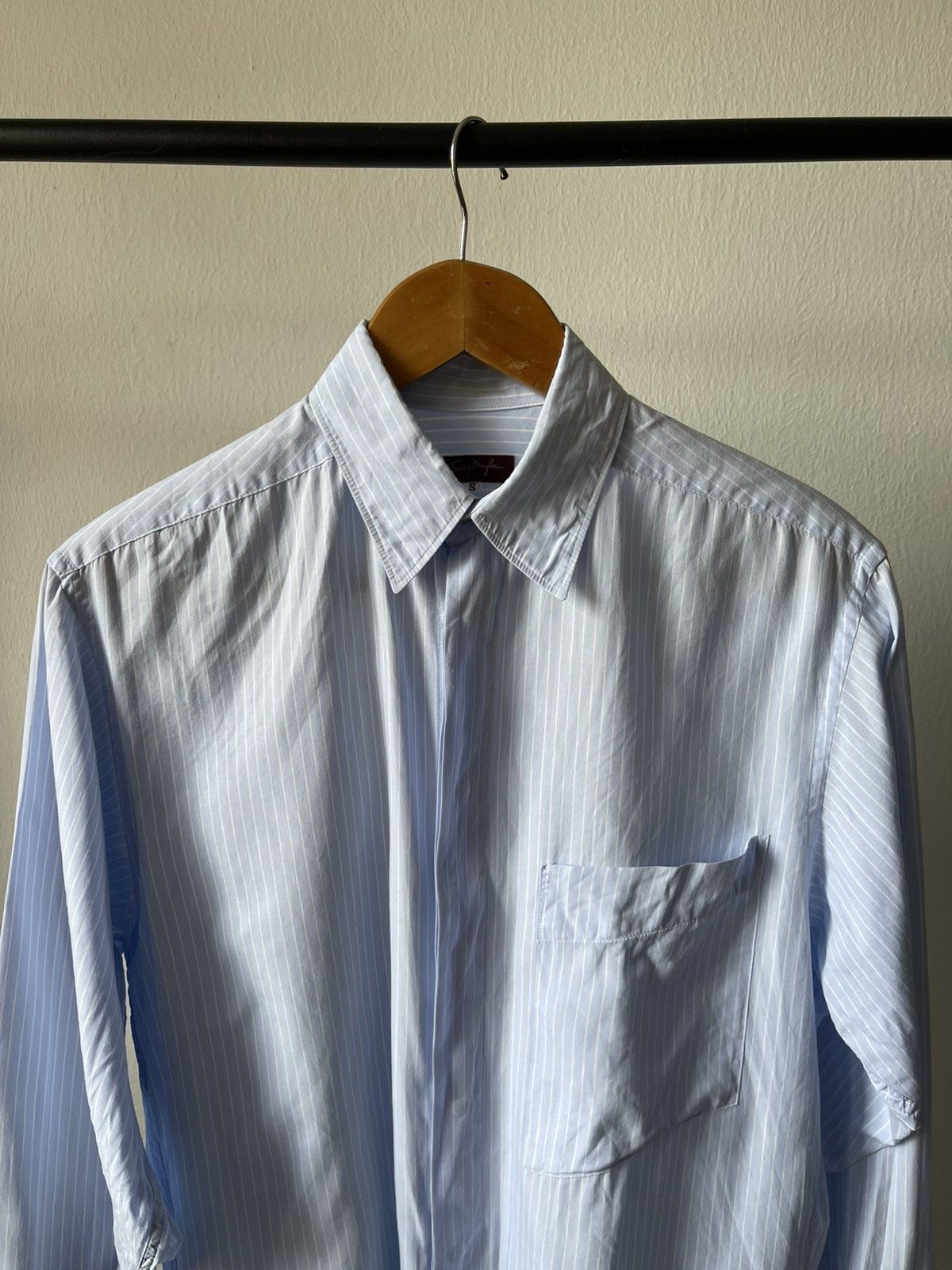 Thierry Mugler 80s Thierry Mugler Paris Stripe Shirt Size US L / EU 52-54 / 3 - 5 Thumbnail