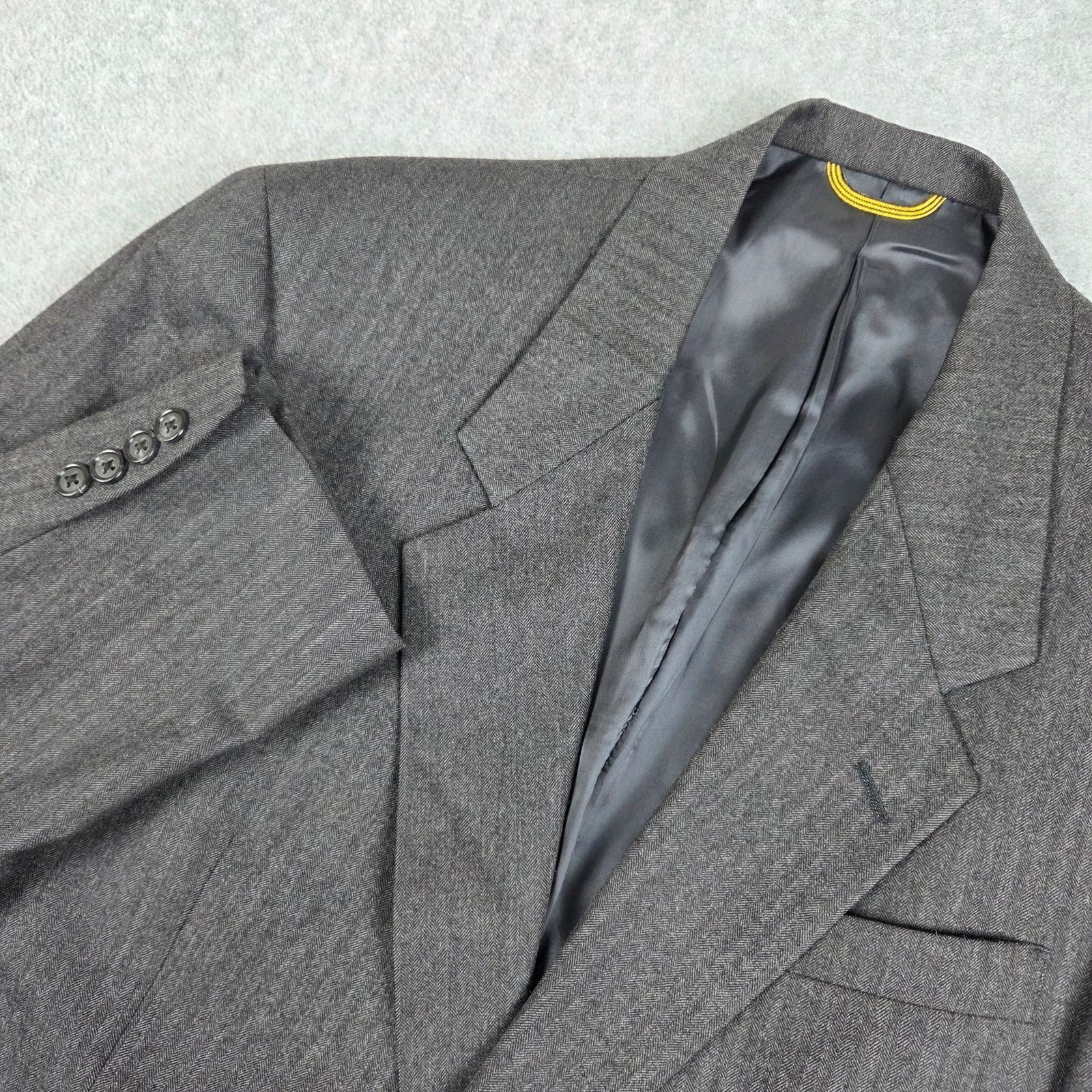 Hart Schaffner Marx Hart Schaffner Marx 41 Dark Gray Wool Blazer Sport Coat Size 40R - 1 Thumbnail