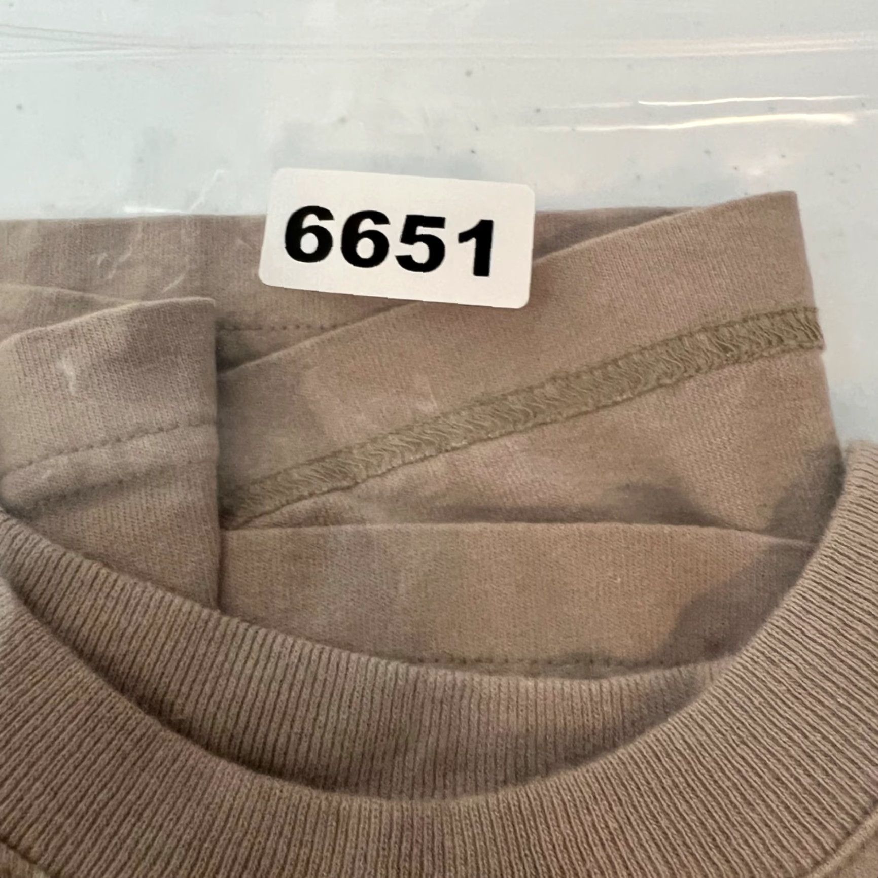 Everlane Everlane Mens Size Medium Crop Beige Crewneck Short Sleeve T-Shirt 100% Cotton Size US M / EU 48-50 / 2 - 7 Thumbnail