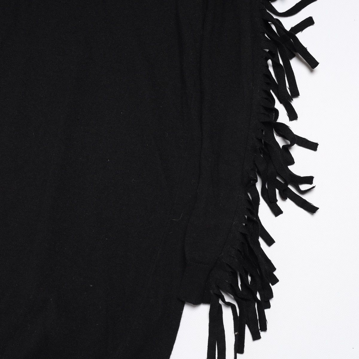 Maison Margiela Maison Margiela MM6 Long Sweater Black Fringe Tunic Dress Size S / US 4 / IT 40 - 9 Thumbnail